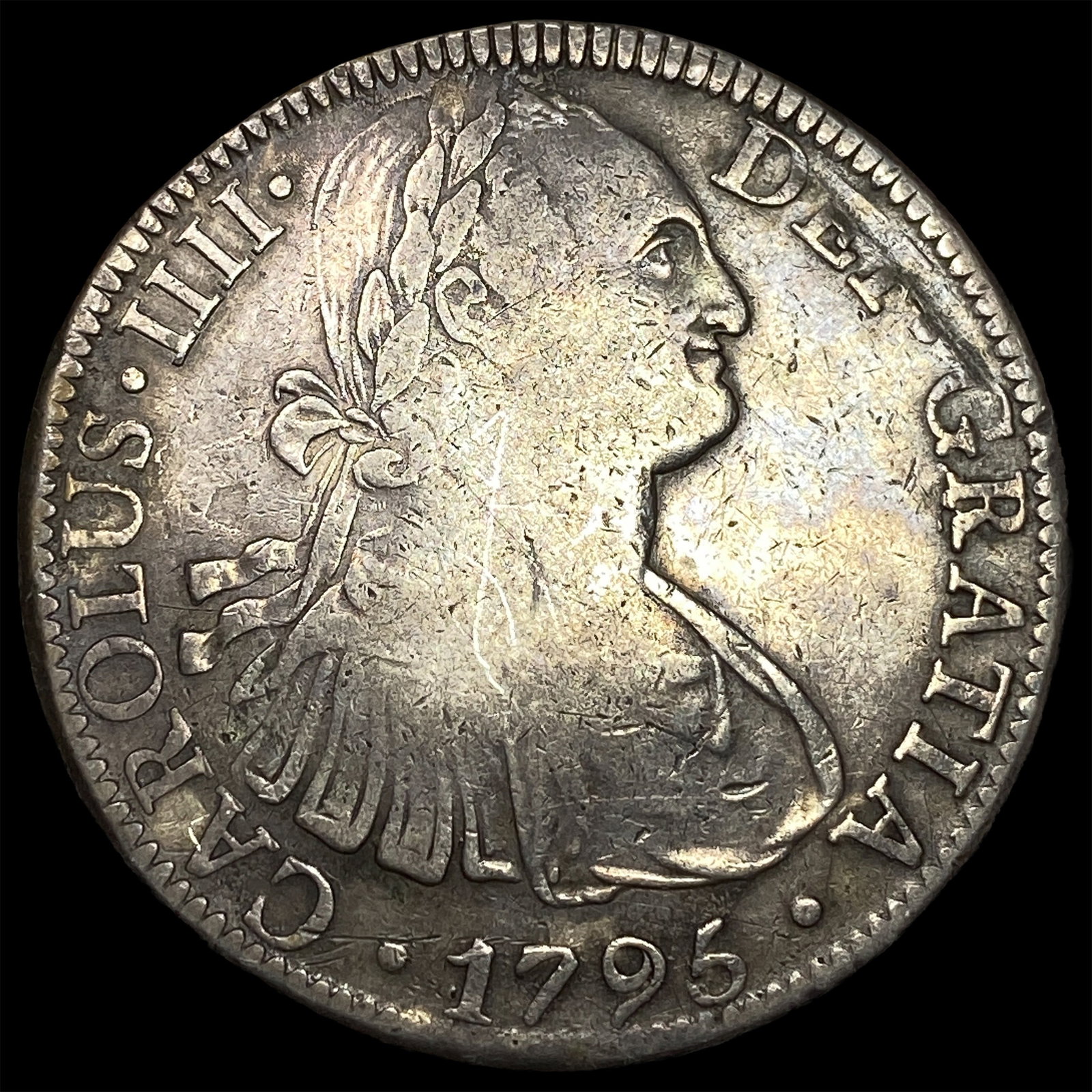 1795-Mo FM Mexico Silver 8 Reales LIGHTLY CIRCULATED (1 of 2)