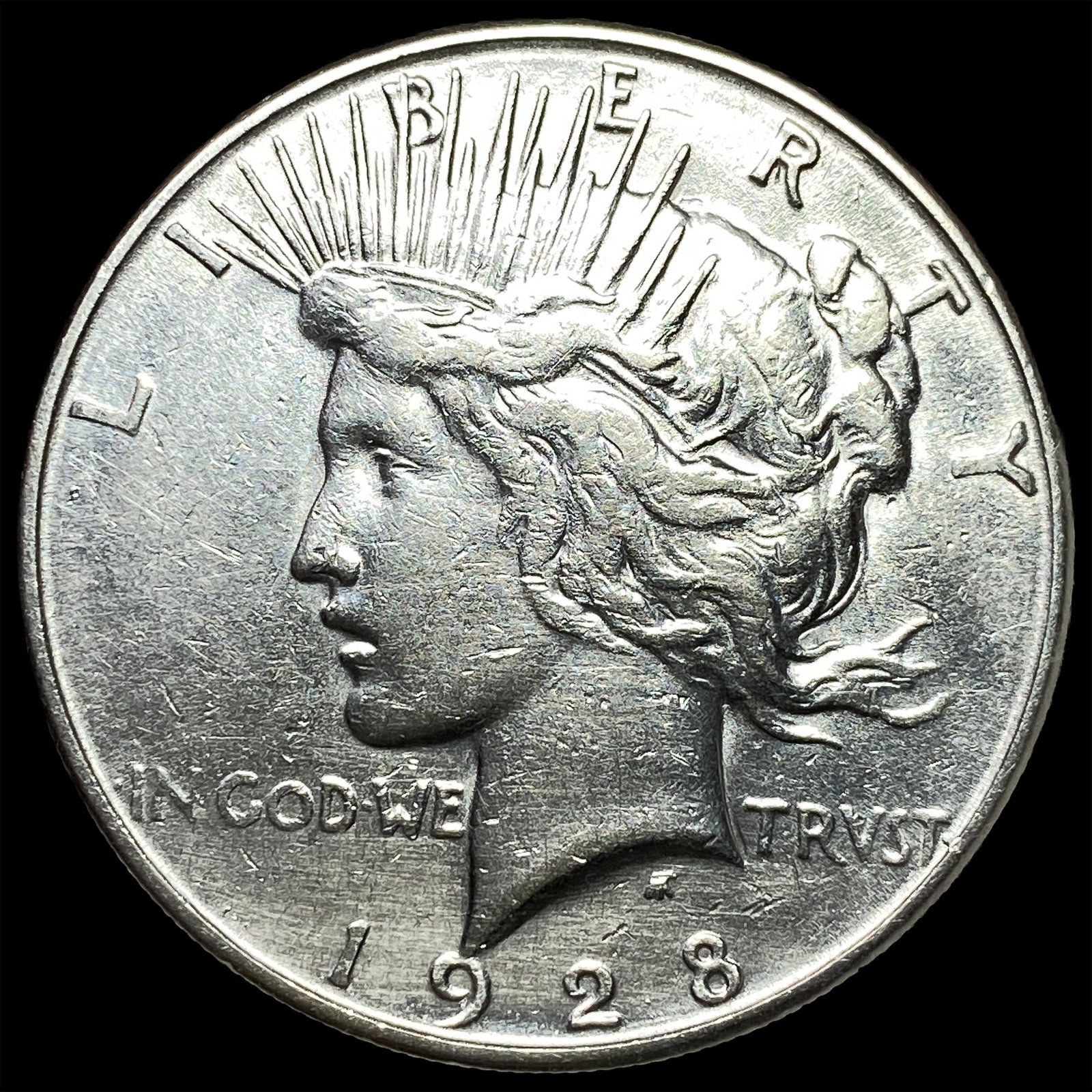 1928-S Silver Peace Dollar CLOSELY UNCIRCULATED: 1928-S Silver Peace Dollar CLOSELY UNCIRCULATED
