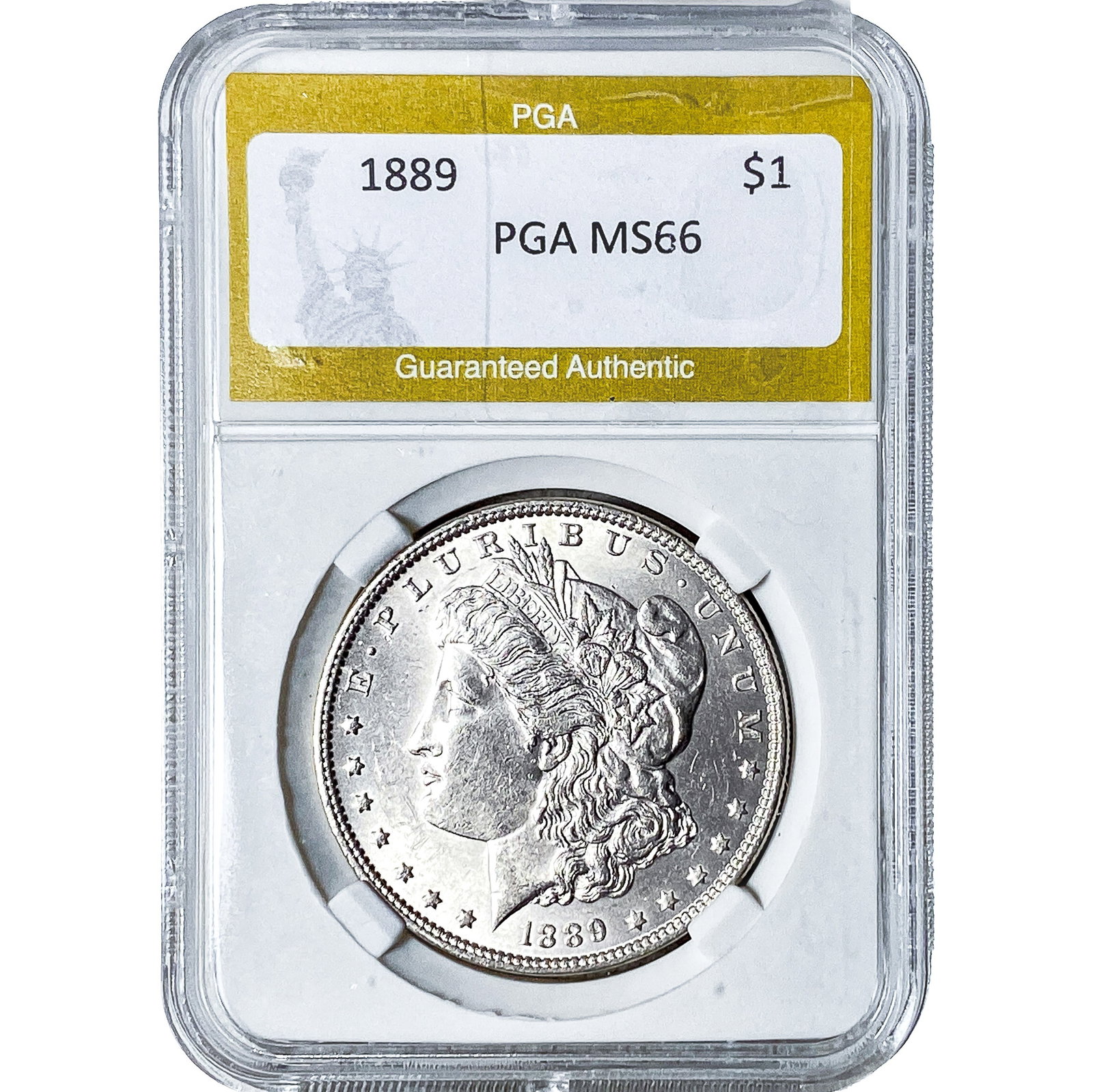 1889 Morgan Silver Dollar PGA MS66: 1889 Morgan Silver Dollar PGA MS66