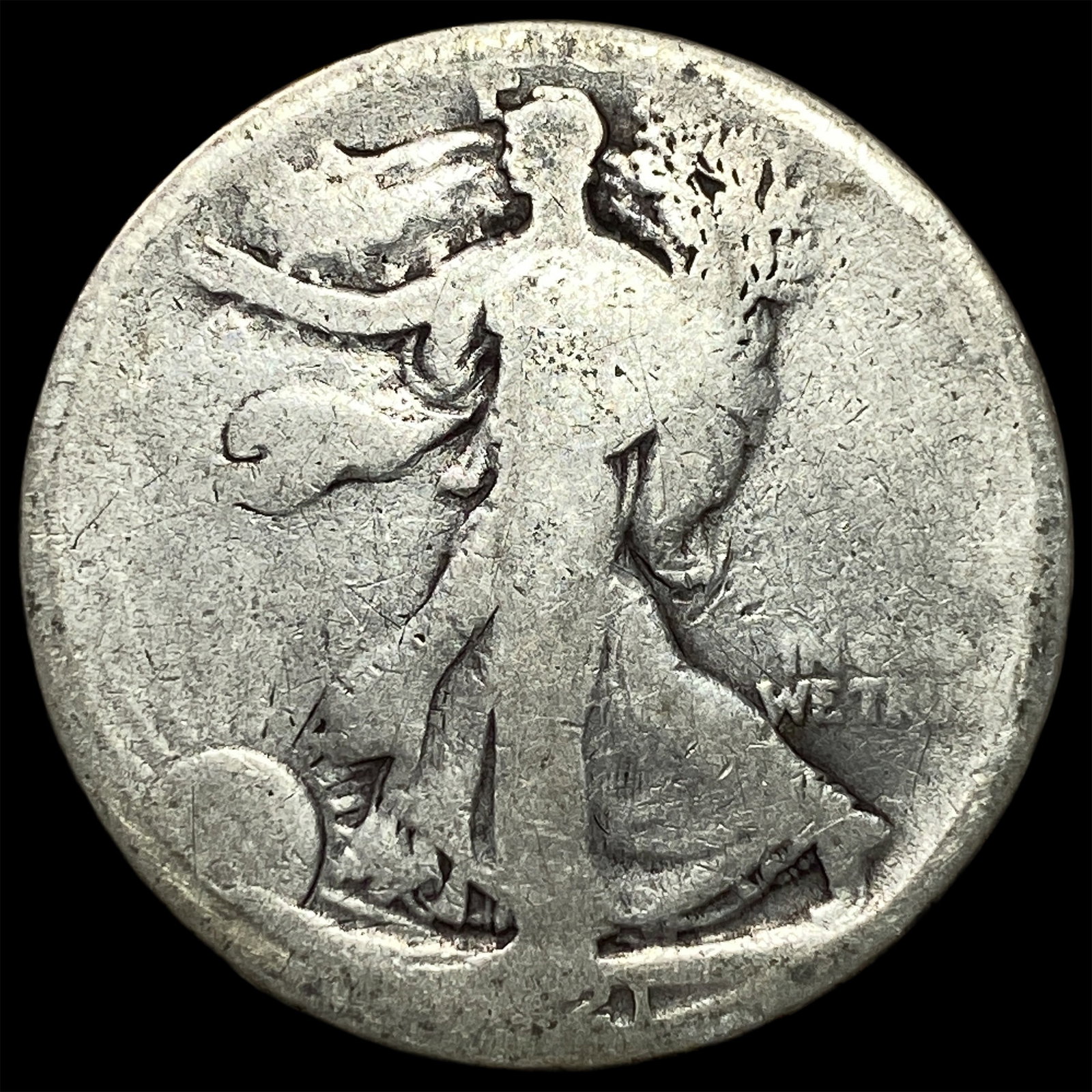 1921 Walking Liberty Half Dollar NICELY CIRCULATED: 1921 Walking Liberty Half Dollar NICELY CIRCULATED