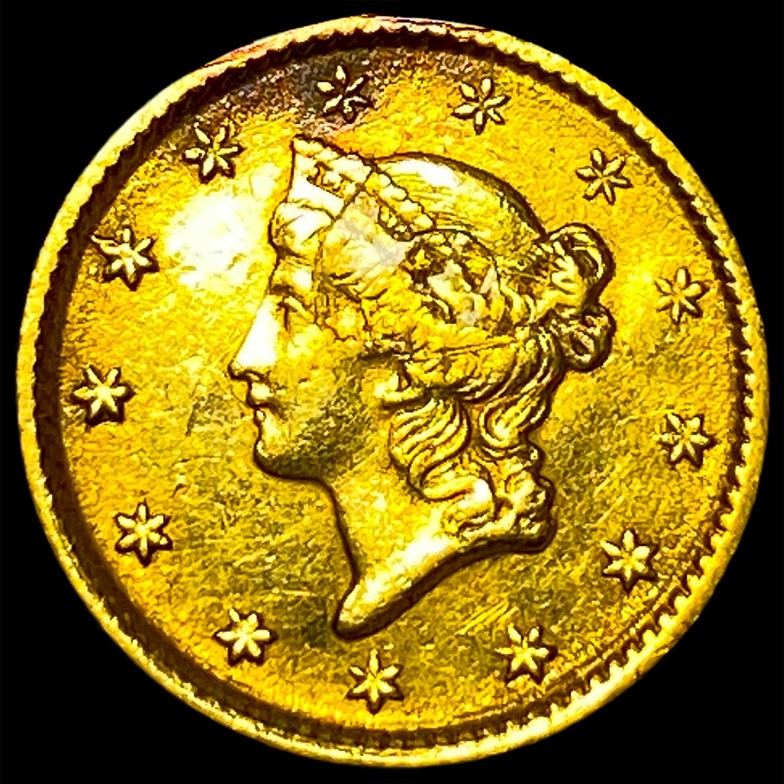 1853 Gold $1 Liberty Type 1 UNCIRCULATED (1 of 2)