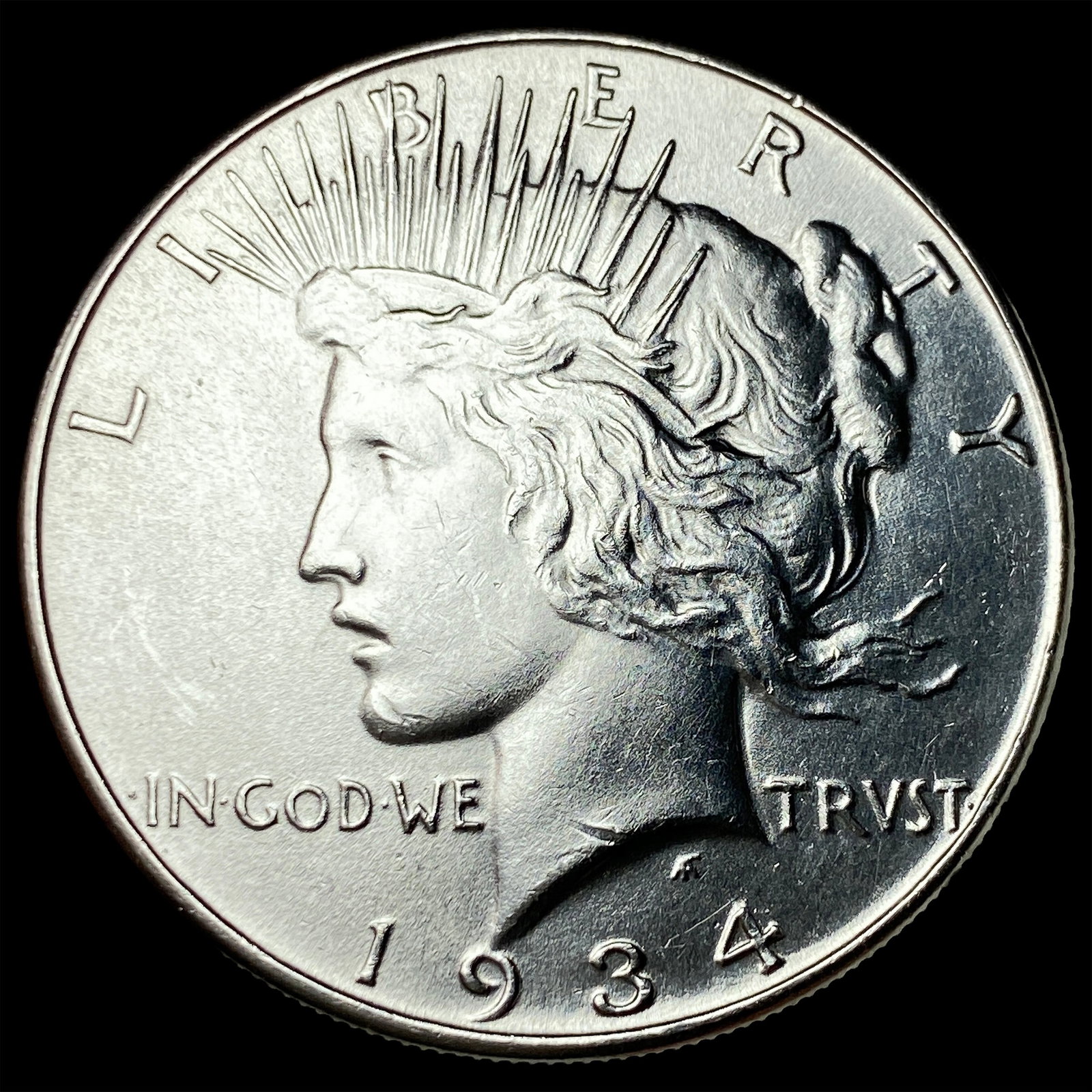1934 Peace Silver Dollar GEM BU (1 of 2)