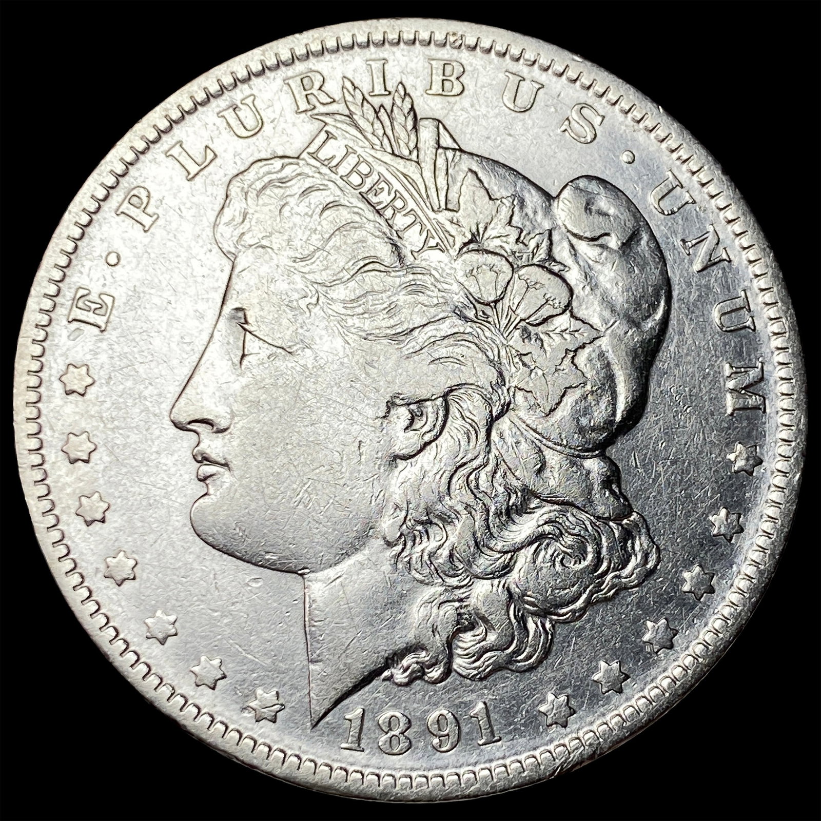 1891-O Morgan Silver Dollar NEARLY UNCIRCULATED: 1891-O Morgan Silver Dollar NEARLY UNCIRCULATED