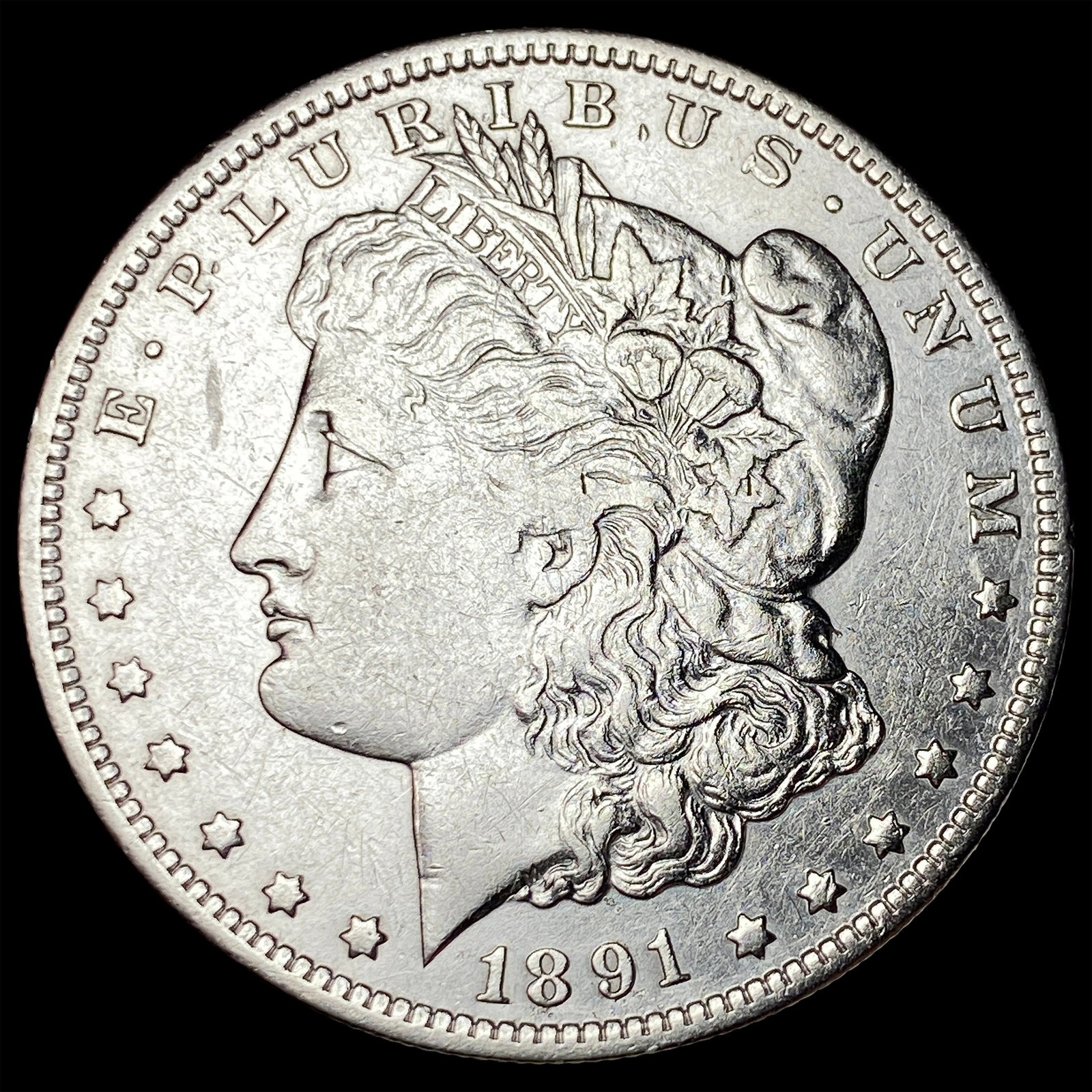 1891-O Morgan Silver Dollar NEARLY UNCIRCULATED: 1891-O Morgan Silver Dollar NEARLY UNCIRCULATED