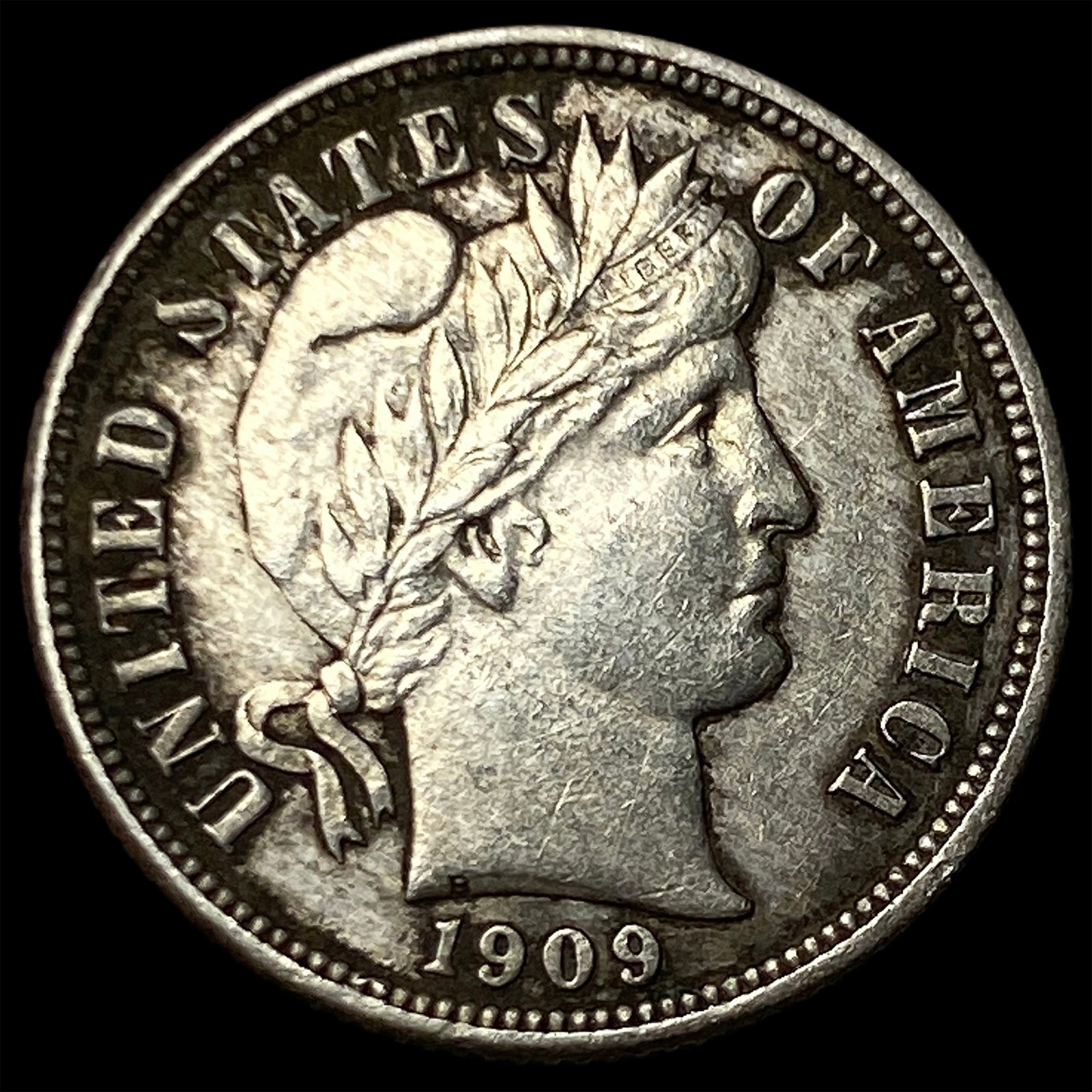 1909-O Silver Barber Dime UNCIRCULATED (1 of 2)
