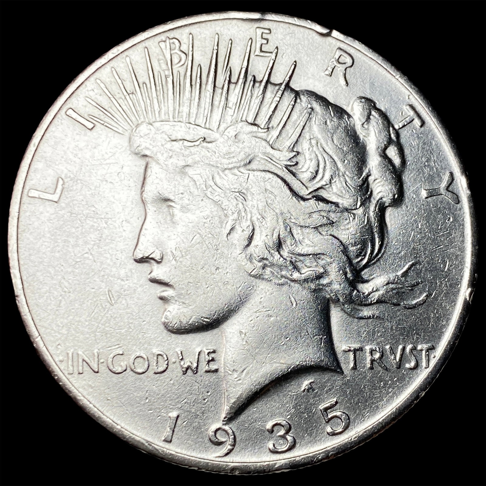 1935-S Silver Peace Dollar UNCIRCULATED (1 of 2)