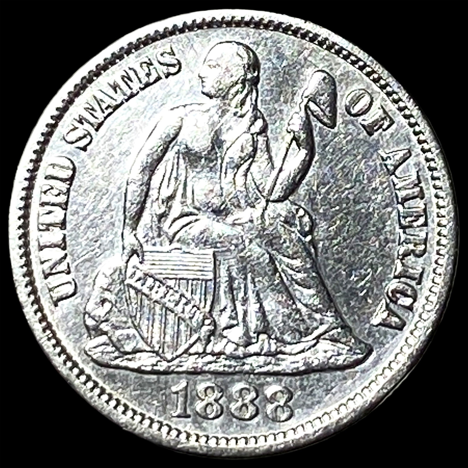 1888 Seated Liberty Dime UNCIRCULATED (1 of 2)