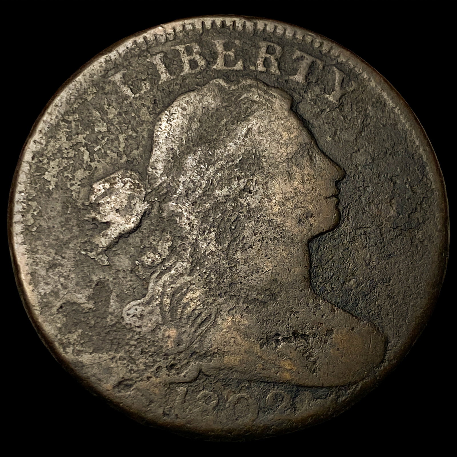 1802 Draped Bust Large Cent NICELY CIRCULATED: 1802 Draped Bust Large Cent NICELY CIRCULATED