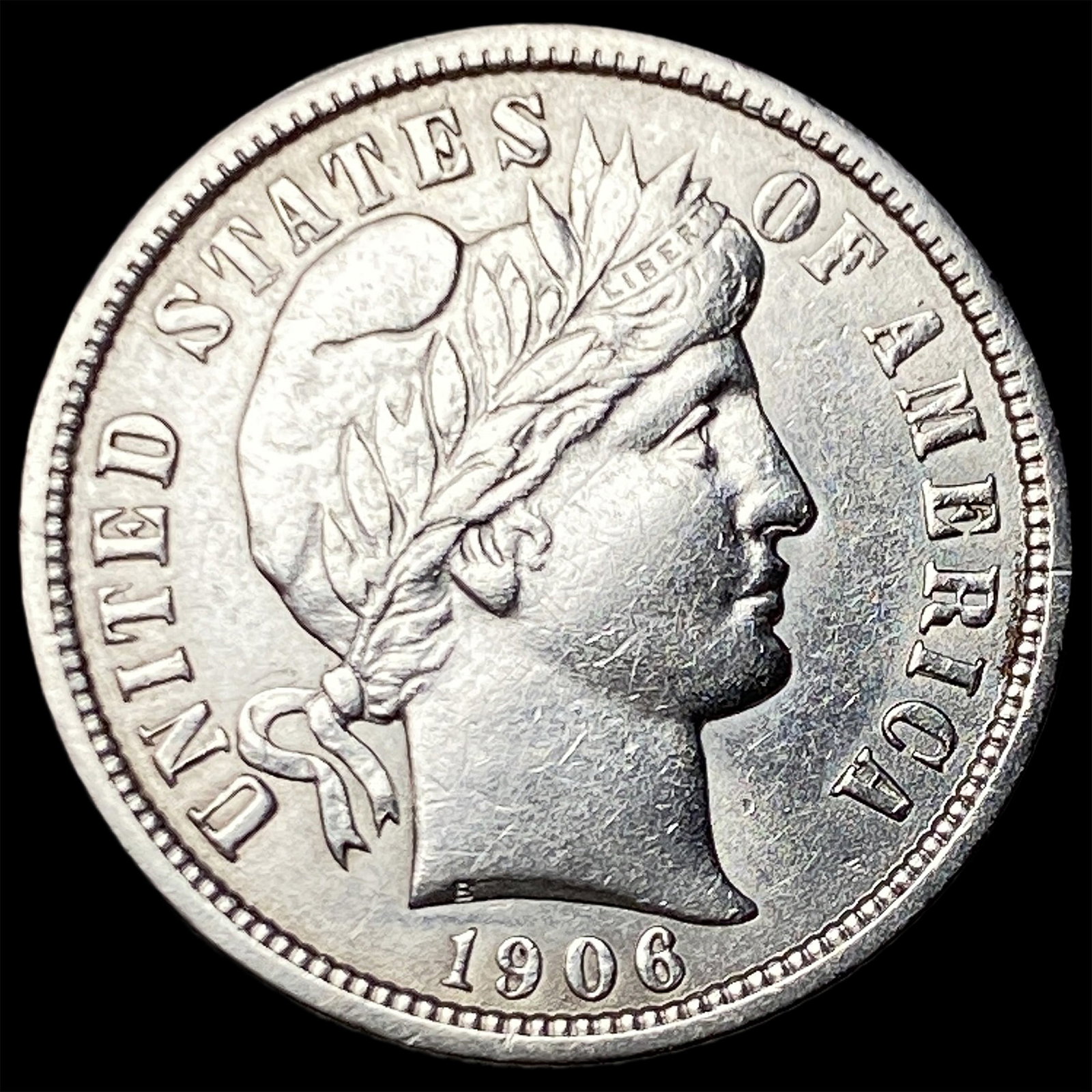 1906 Silver Barber Dime CHOICE BU (1 of 2)