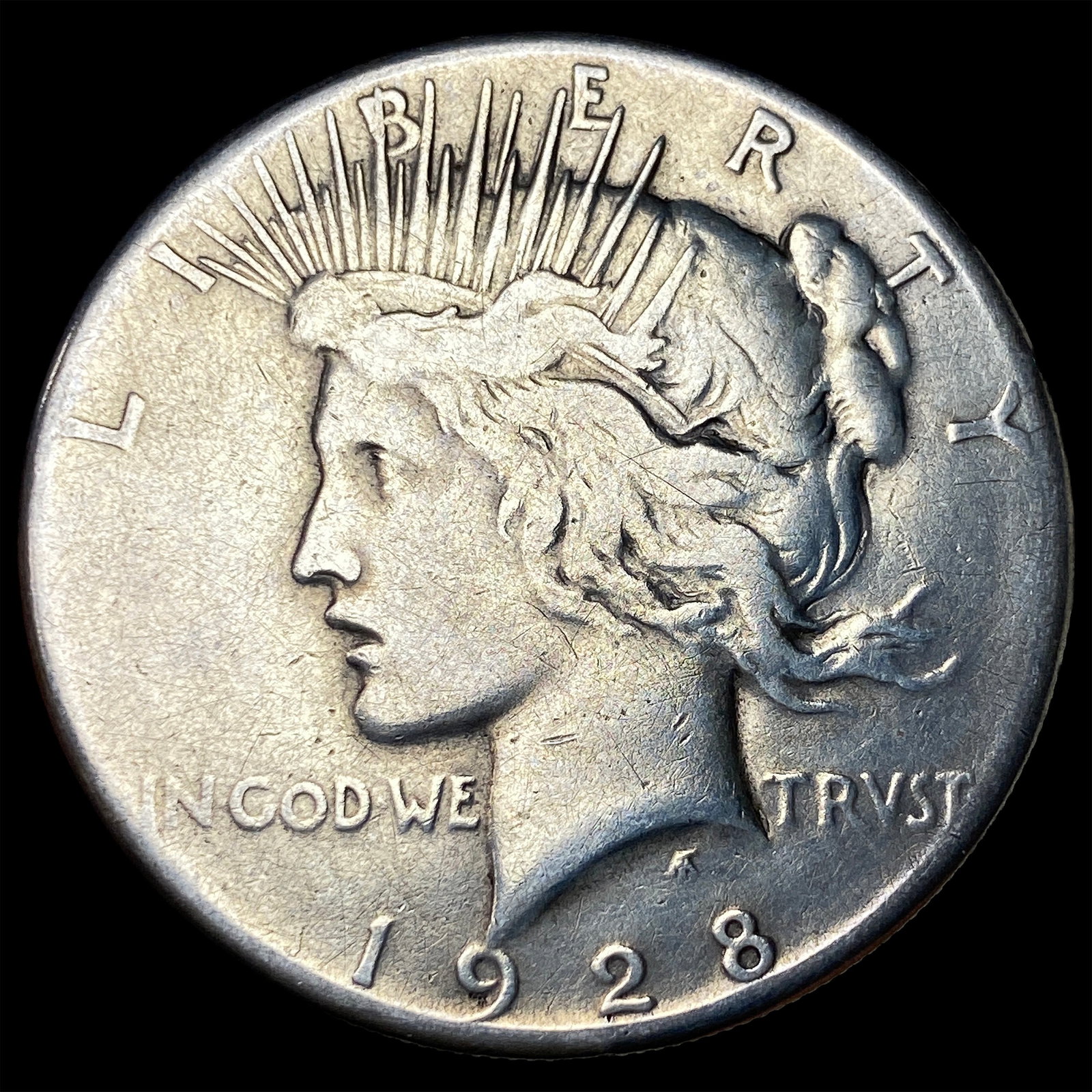 1928 Silver Peace Dollar LIGHTLY CIRCULATED (1 of 2)