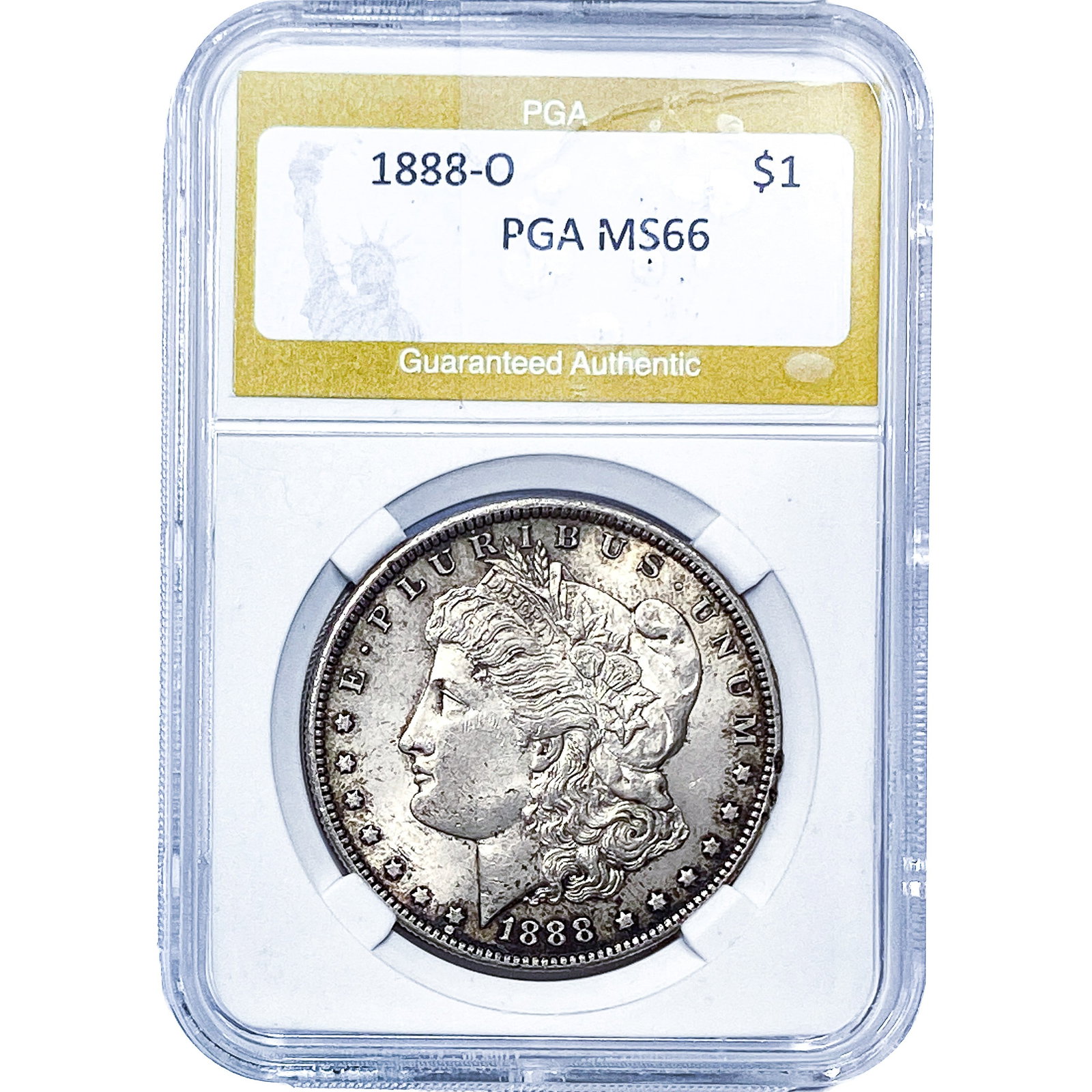 1888-O Morgan Silver Dollar PGA MS66: 1888-O Morgan Silver Dollar PGA MS66