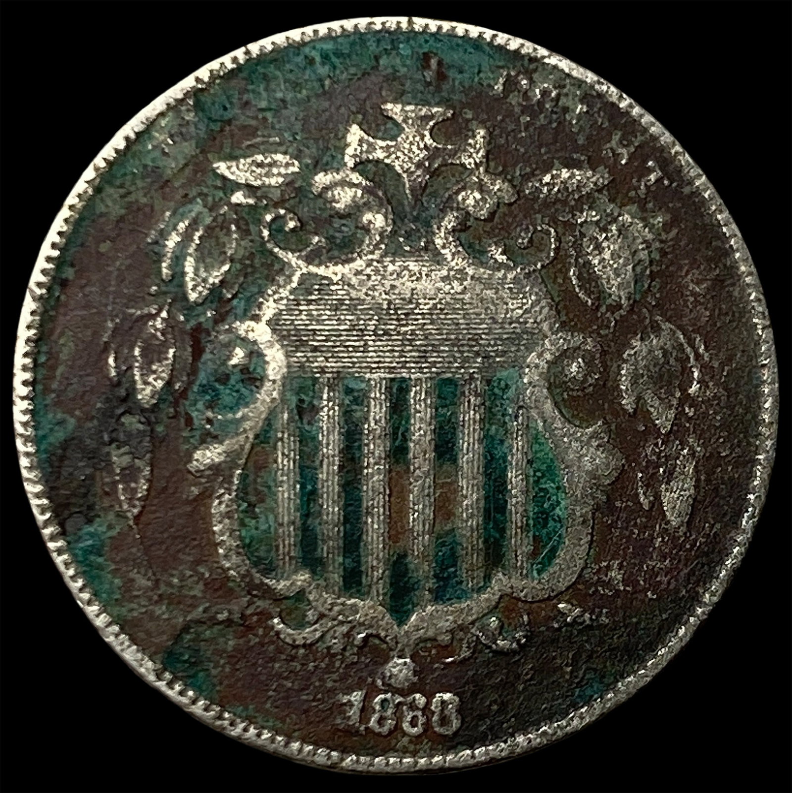 1868 Shield Nickel NICELY CIRCULATED (1 of 2)