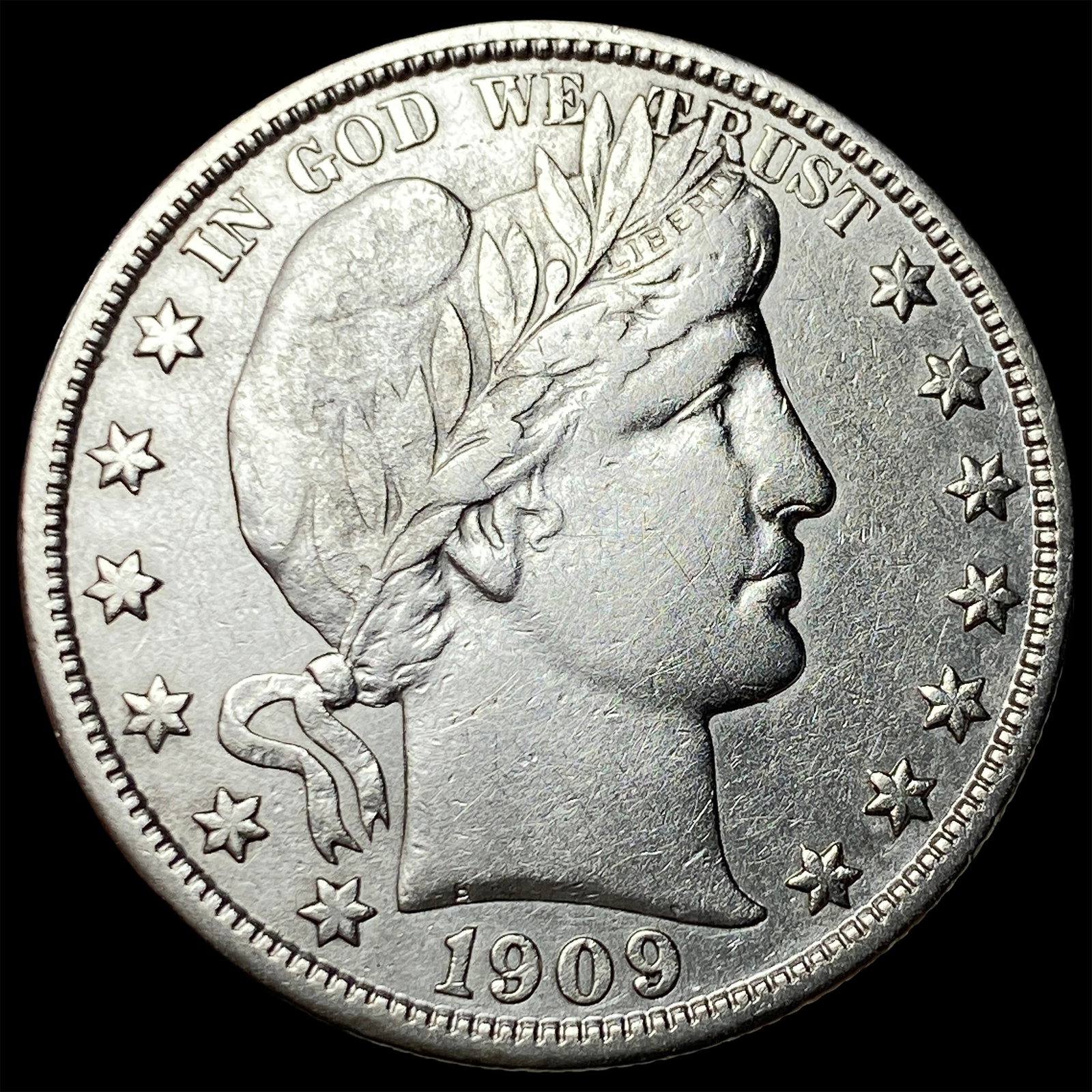 1909 Barber Half Dollar CLOSELY UNCIRCULATED (1 of 2)