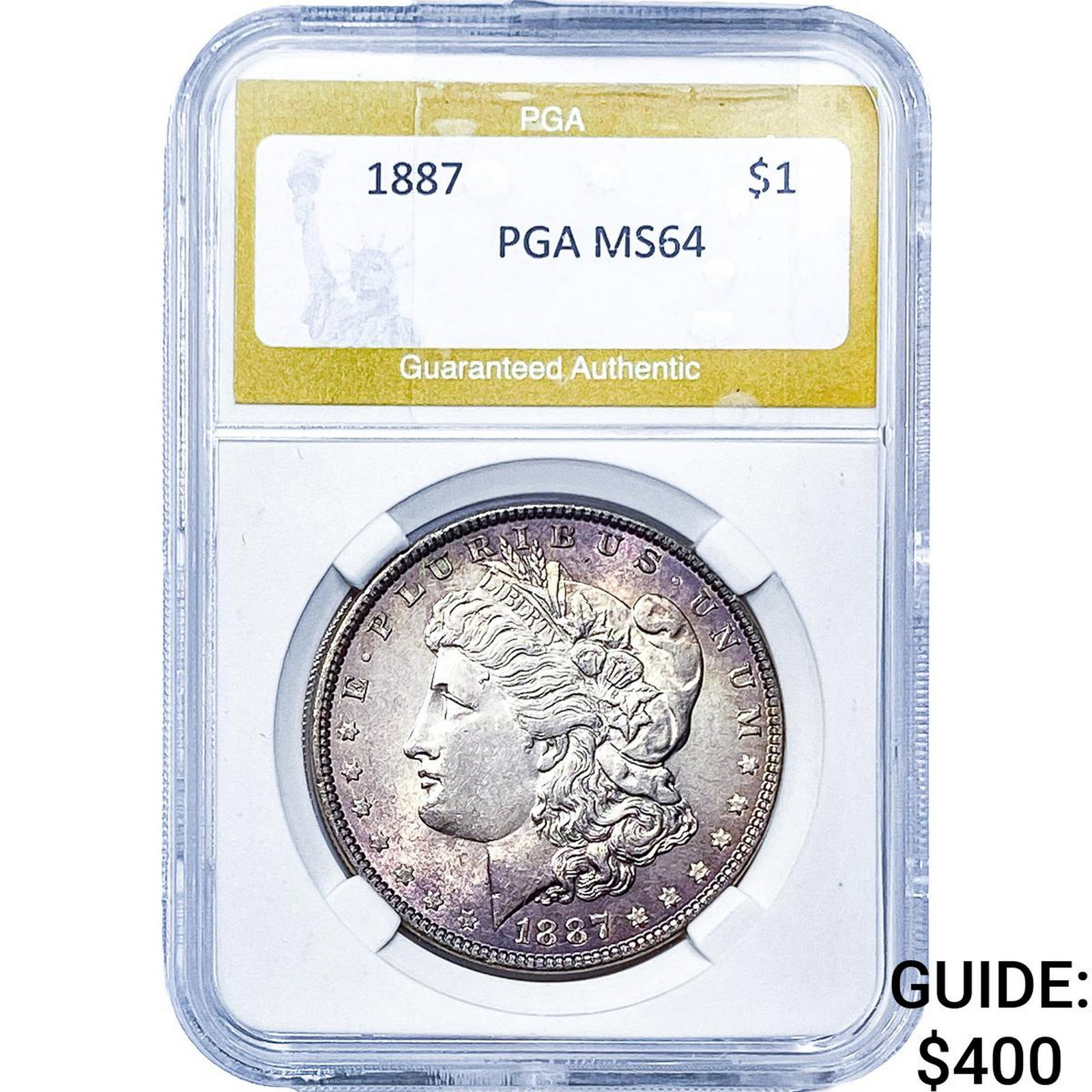 1887 Morgan Silver Dollar PGA MS64: 1887 Morgan Silver Dollar PGA MS64