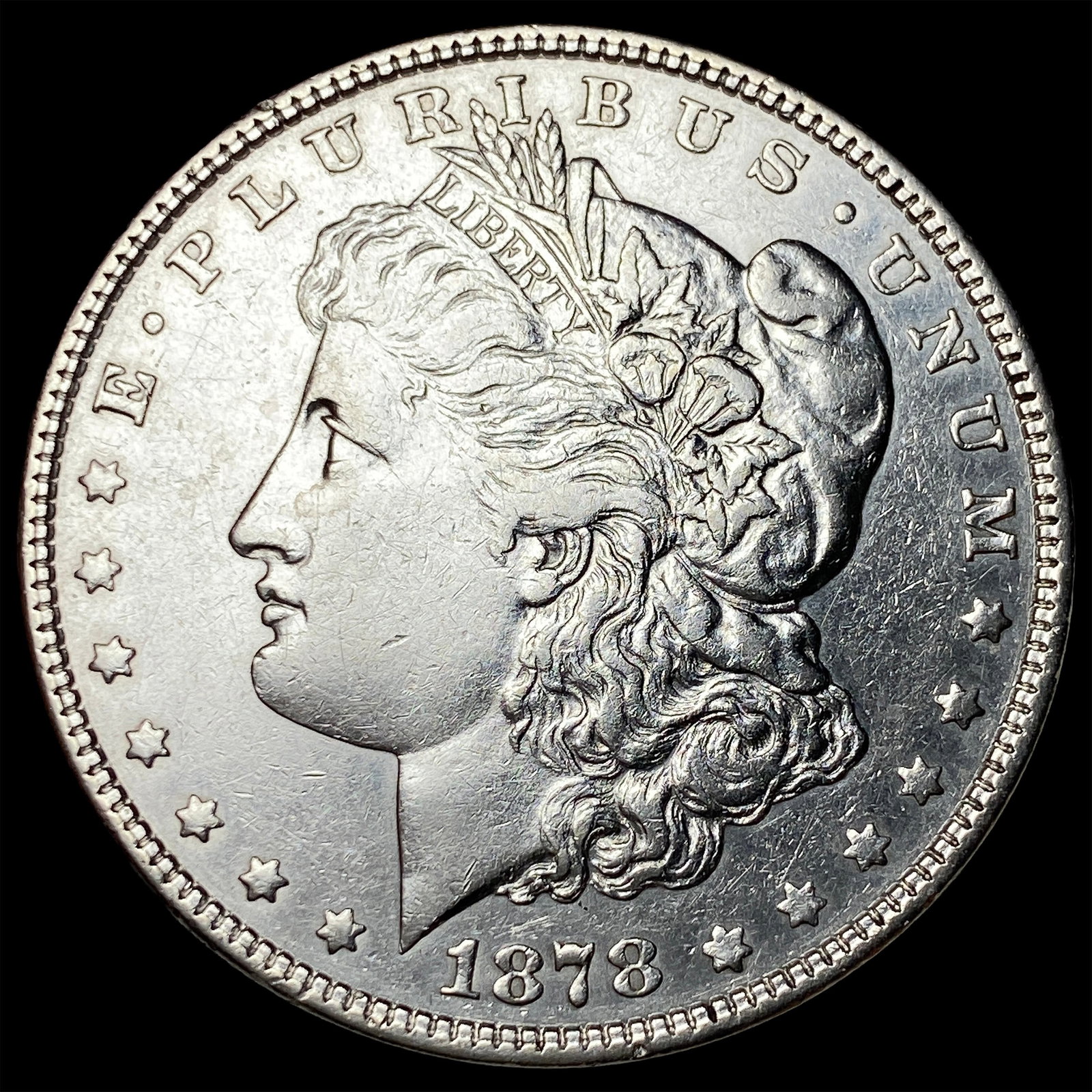 1878 Silver Morgan Dollar CLOSELY UNCIRCULATED: 1878 Silver Morgan Dollar CLOSELY UNCIRCULATED