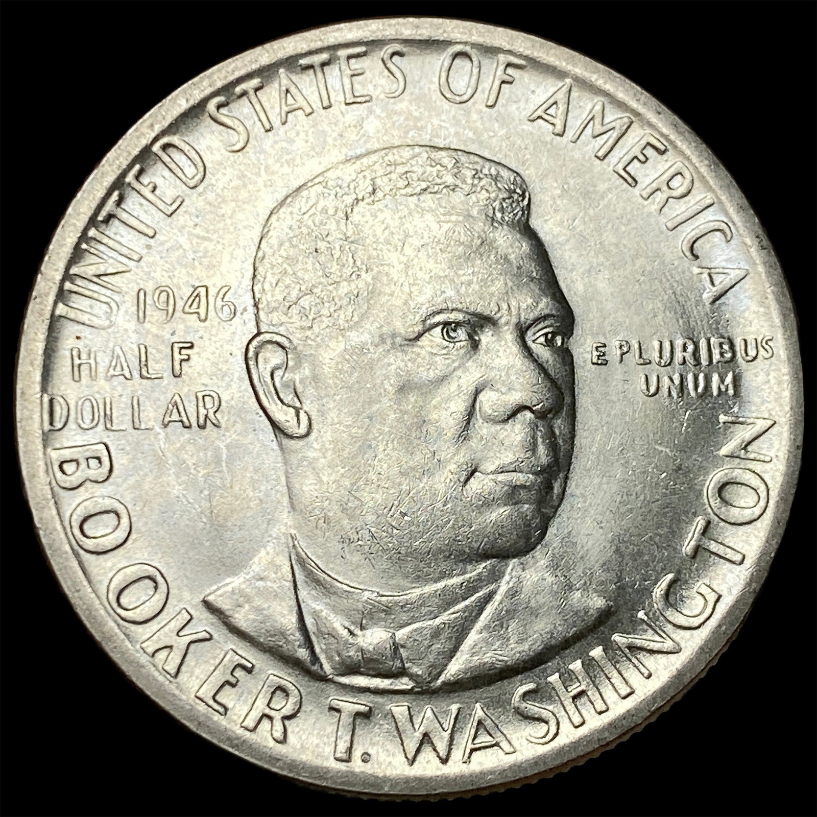 1946 Silver Booker T. Washington Half Dollar CHOICE BU: 1946 Silver Booker T. Washington Half Dollar CHOICE BU
