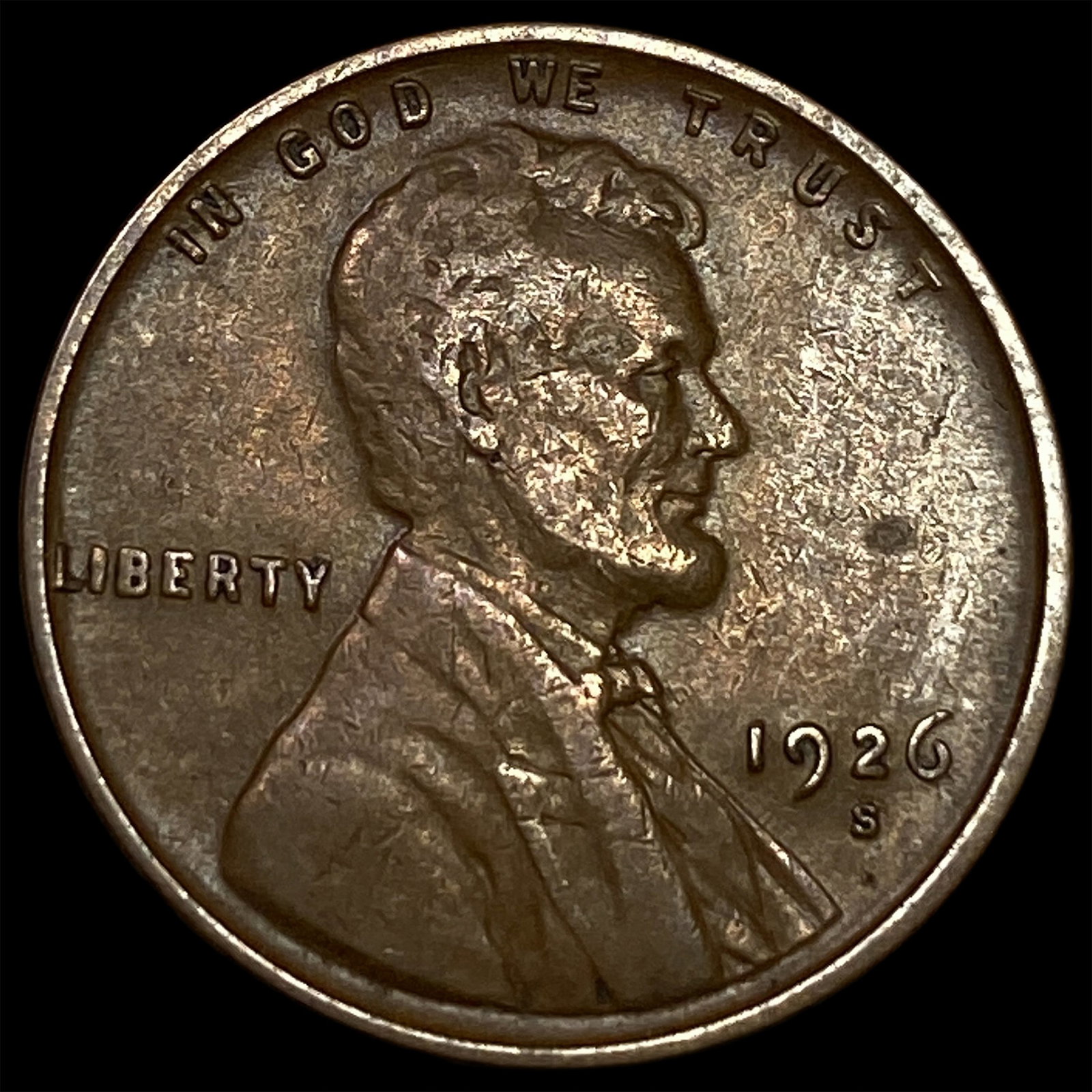 1926-S Lincoln Wheat Cent NEARLY UNCIRCULATED (1 of 2)