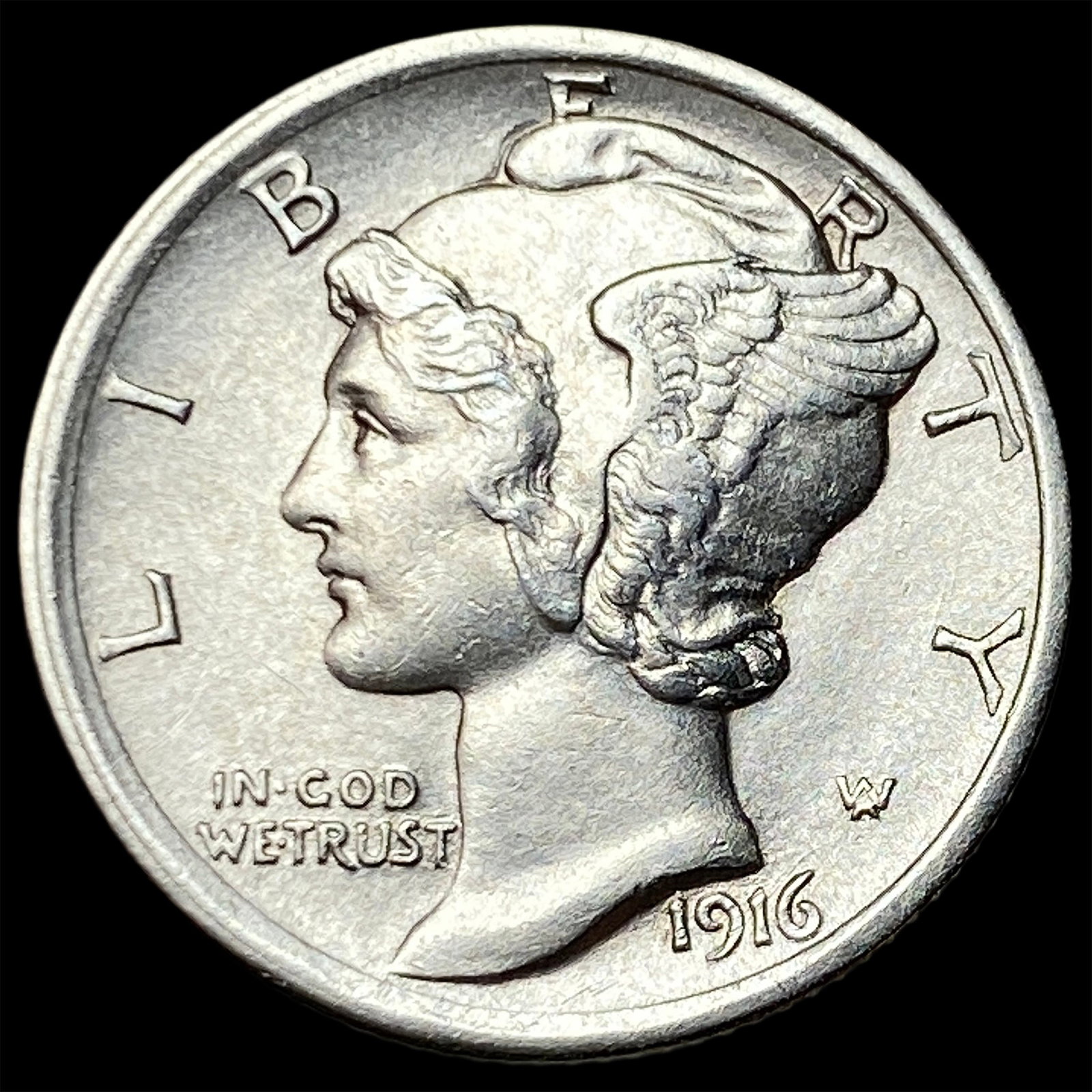 1916 Silver Mercury Dime UNCIRCULATED: 1916 Silver Mercury Dime UNCIRCULATED