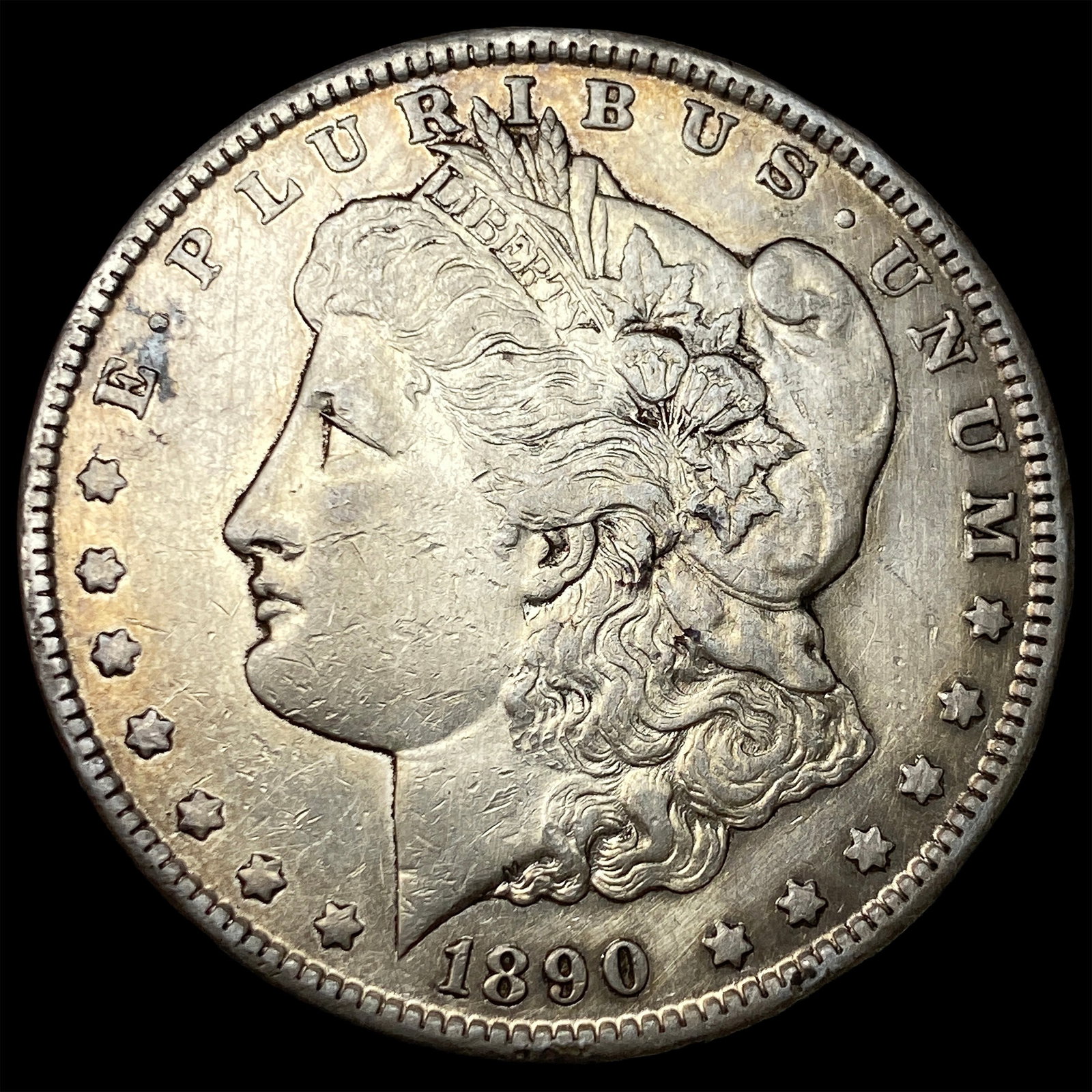 1890-CC Silver Morgan Dollar CLOSELY UNCIRCULATED: 1890-CC Silver Morgan Dollar CLOSELY UNCIRCULATED