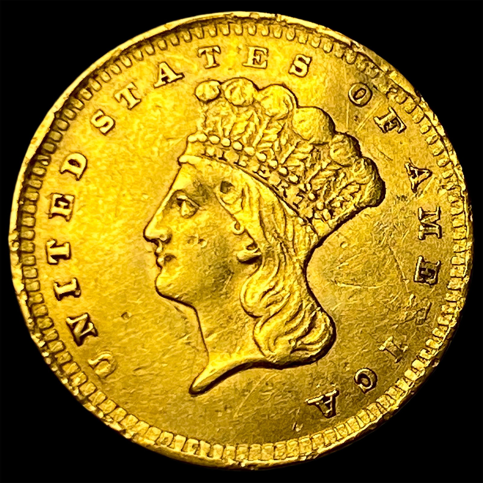 1856 Gold $1 Indian Princess Type 3 HIGH GRADE (1 of 2)
