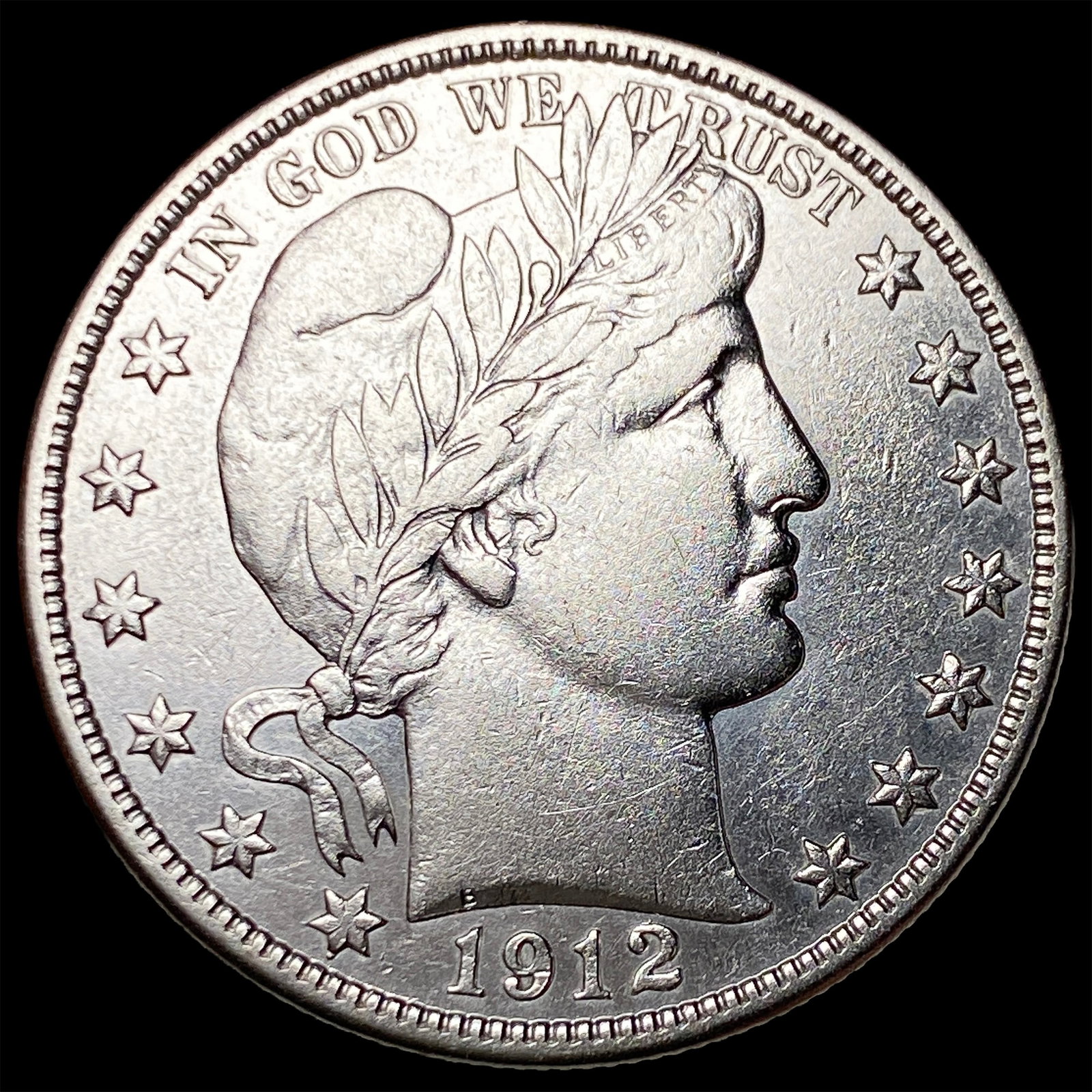 1912-D Silver Barber Half Dollar CLOSELY UNCIRCULATED: 1912-D Silver Barber Half Dollar CLOSELY UNCIRCULATED