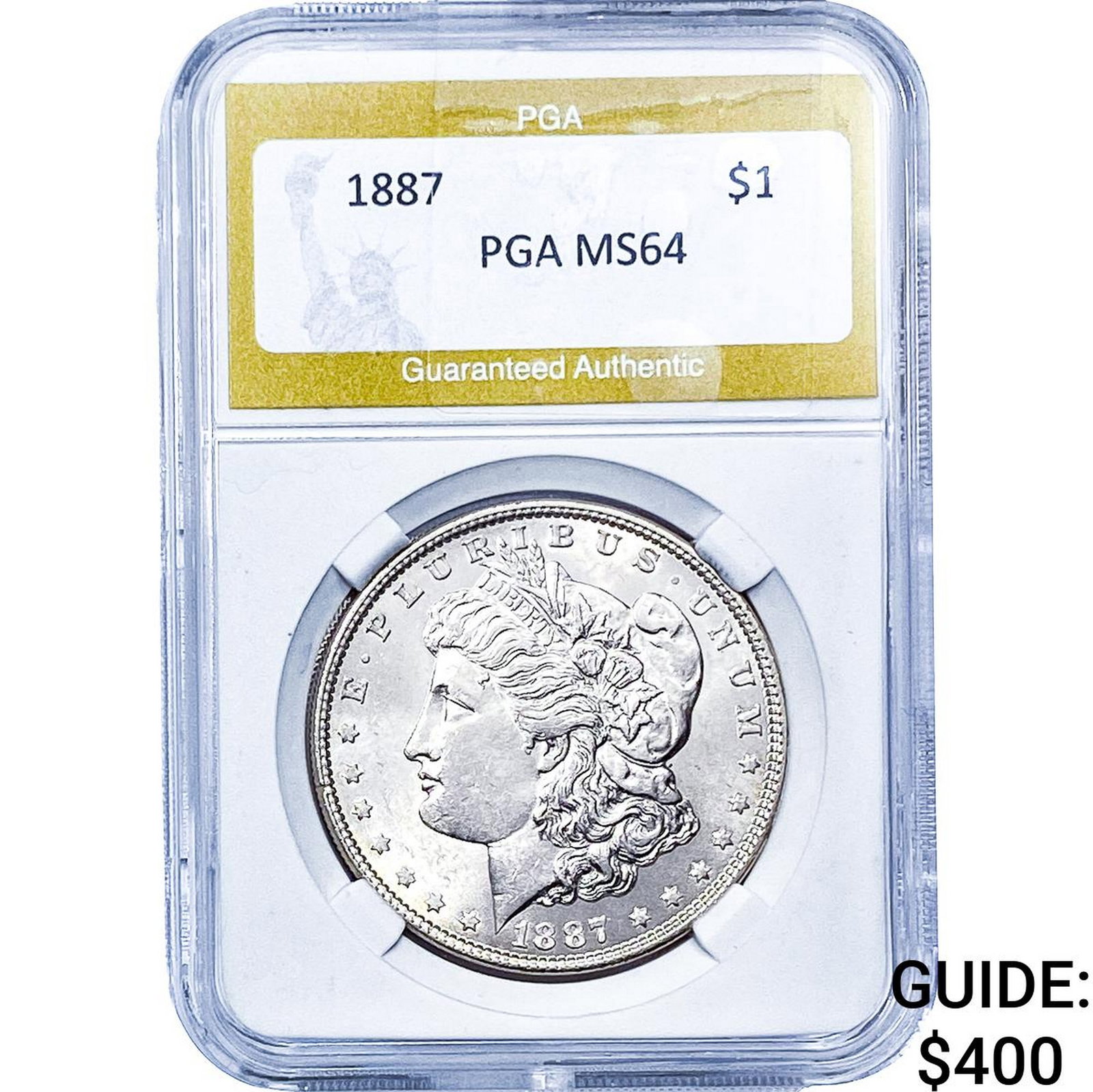 1887 Morgan Silver Dollar PGA MS64: 1887 Morgan Silver Dollar PGA MS64