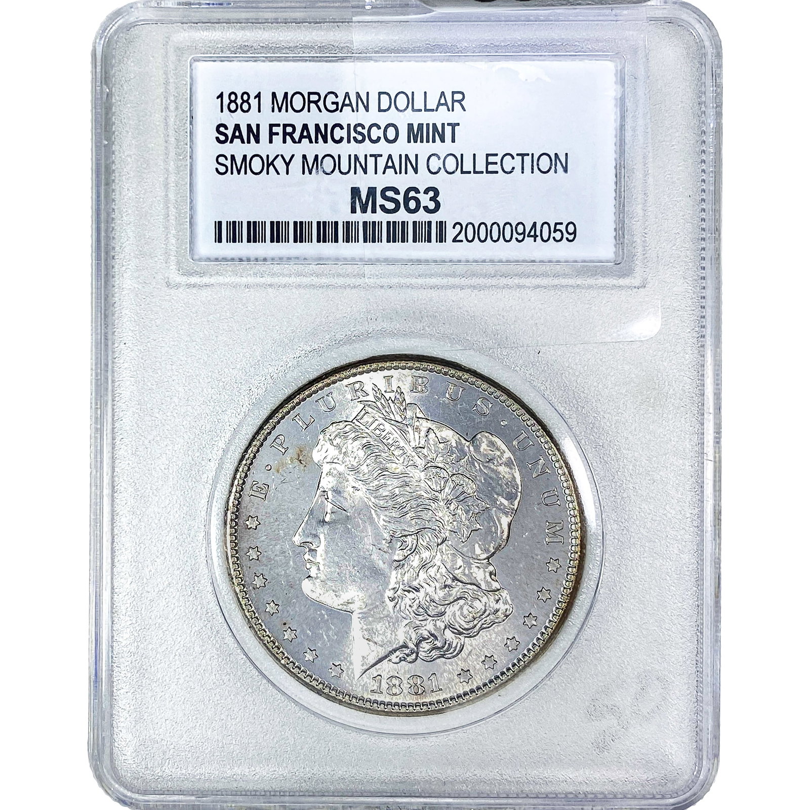 1881 Morgan Silver Dollar PCC MS63: 1881 Morgan Silver Dollar PCC MS63