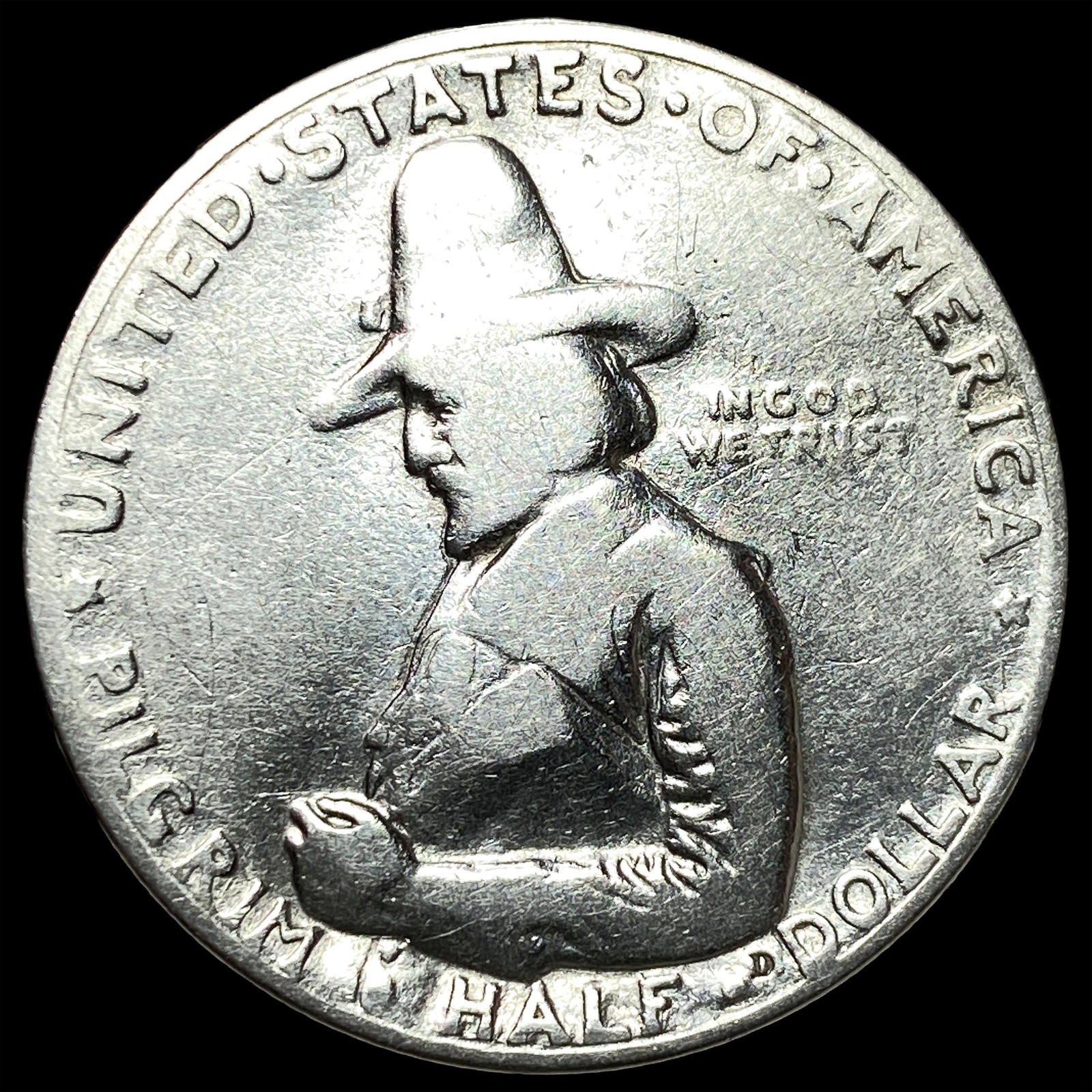 1920 Silver Pilgrim Tercentenary Half Dollar NICELY CIRCULATED (1 of 2)