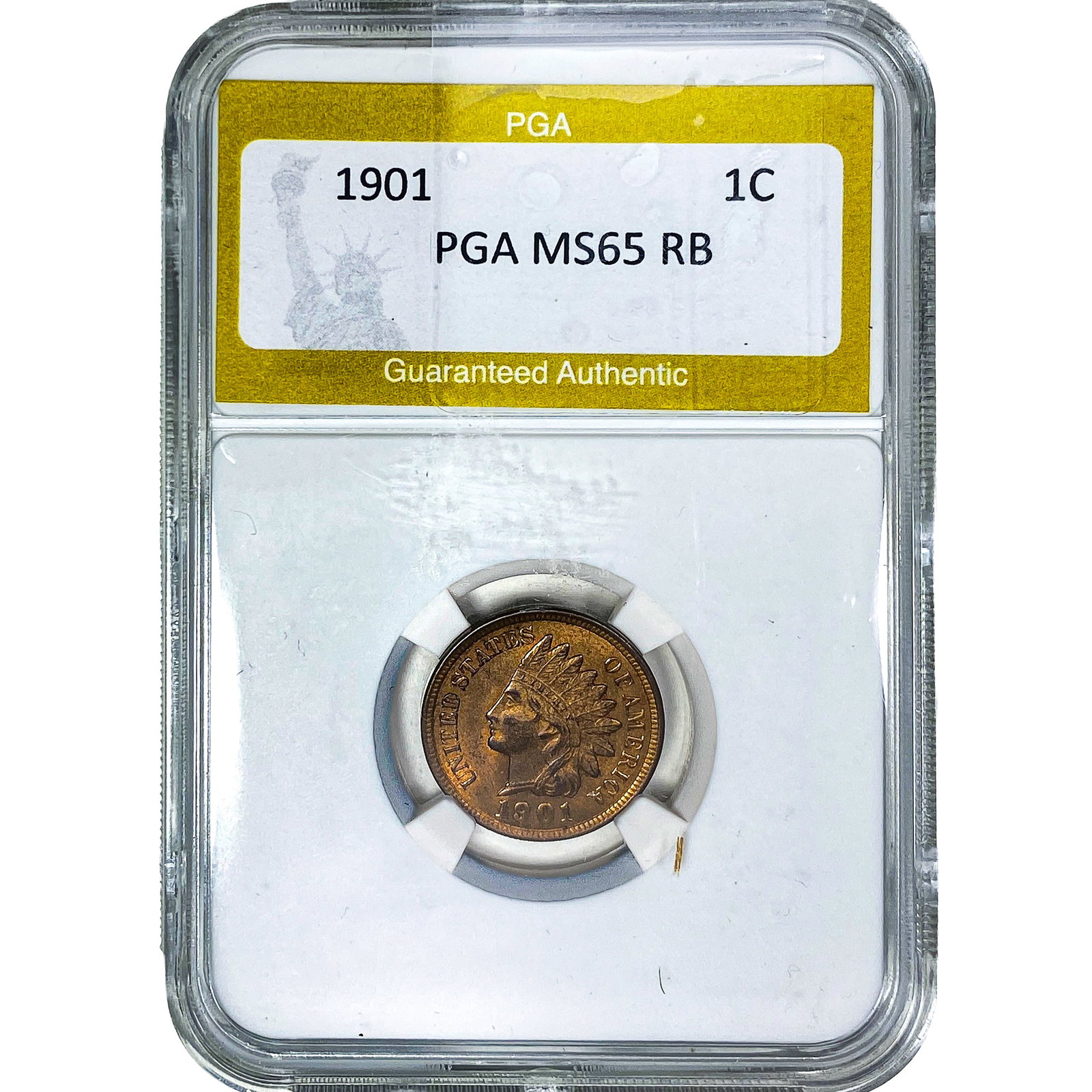 1901 Indian Head Cent MS65 RB (1 of 2)