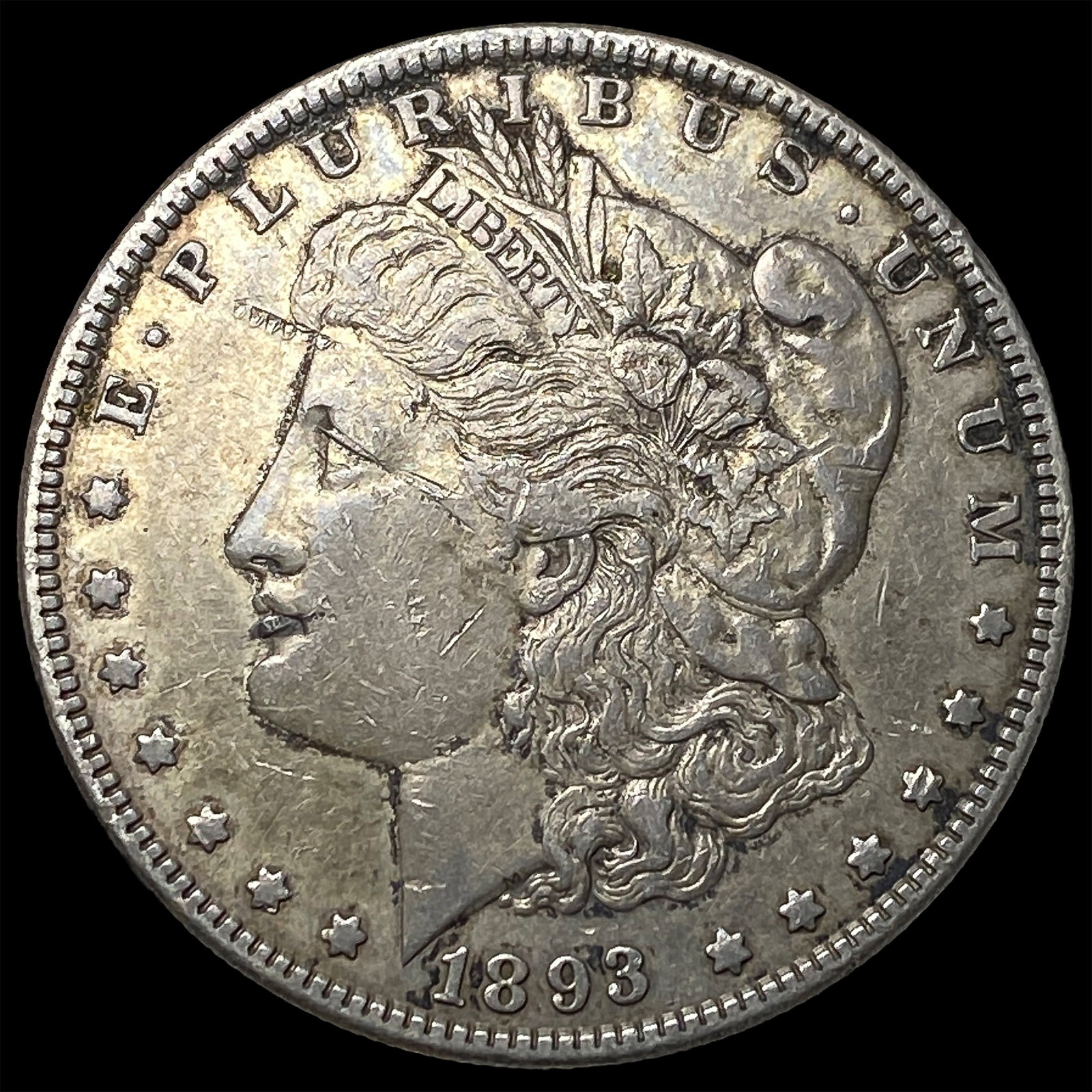 1893 Silver Morgan Dollar CLOSELY UNCIRCULATED: 1893 Silver Morgan Dollar CLOSELY UNCIRCULATED