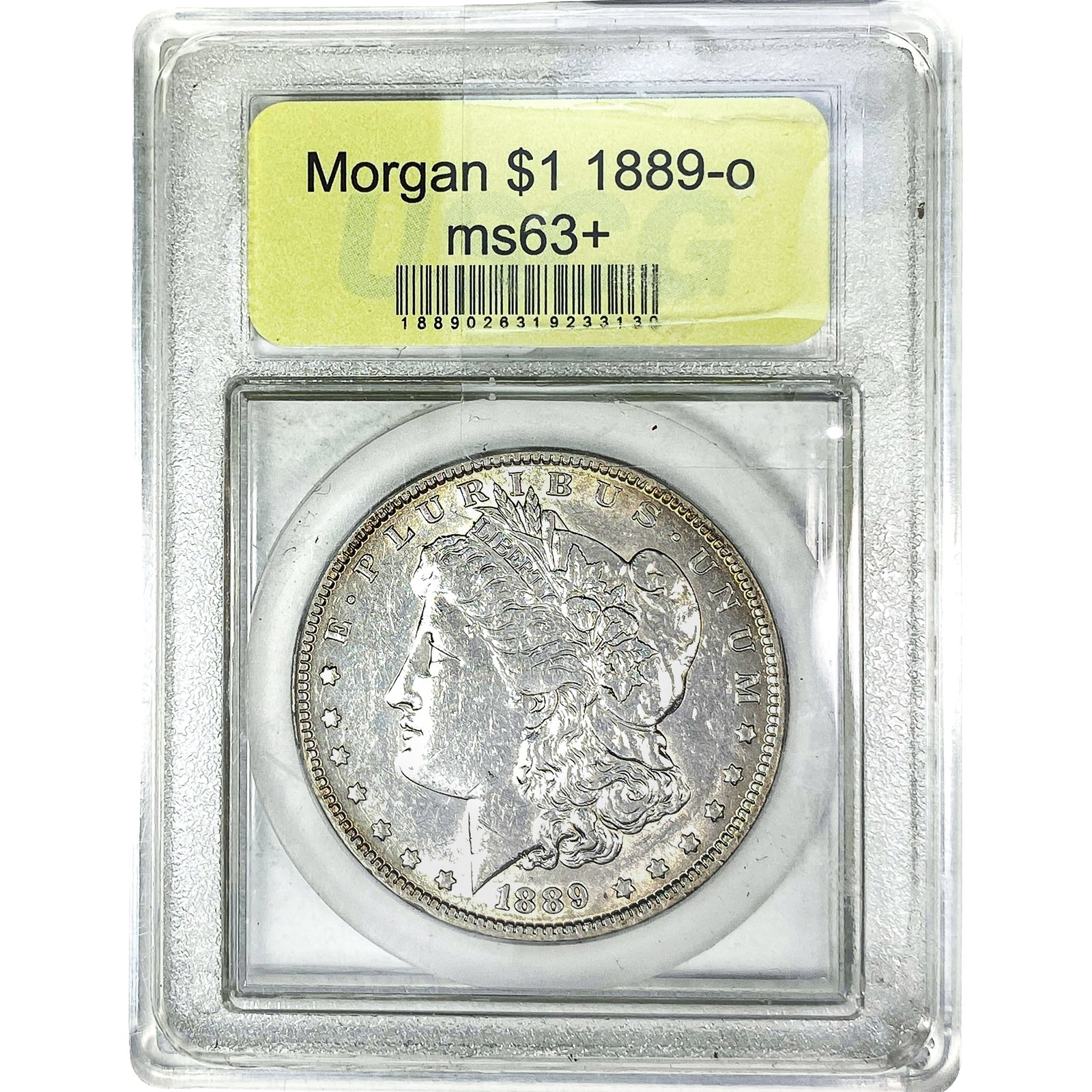 1889-O Morgan Silver Dollar USCG MS63+ (1 of 2)