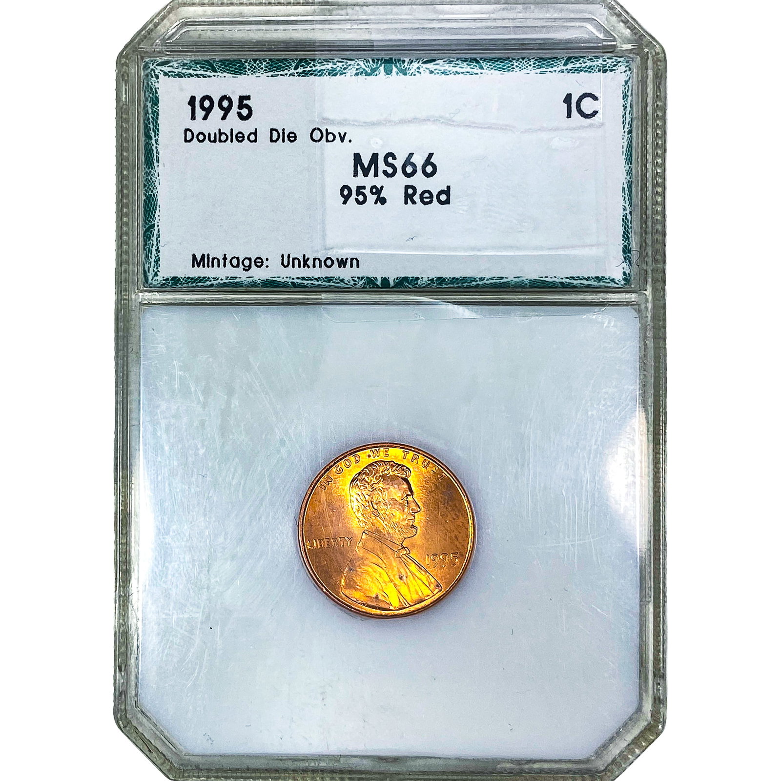 1995 Wheat Cent PCI MS66: 1995 Wheat Cent PCI MS66