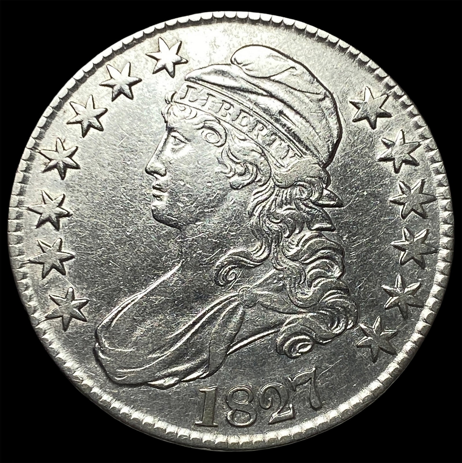 1827 Capped Bust Half Dollar UNCIRCULATED: 1827 Capped Bust Half Dollar UNCIRCULATED