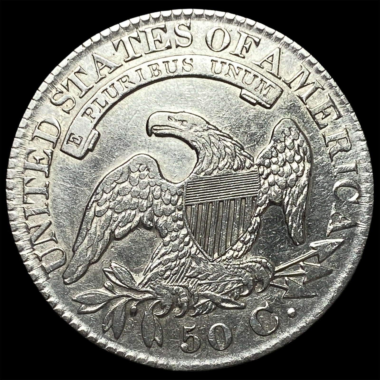 1827 Capped Bust Half Dollar UNCIRCULATED - 2