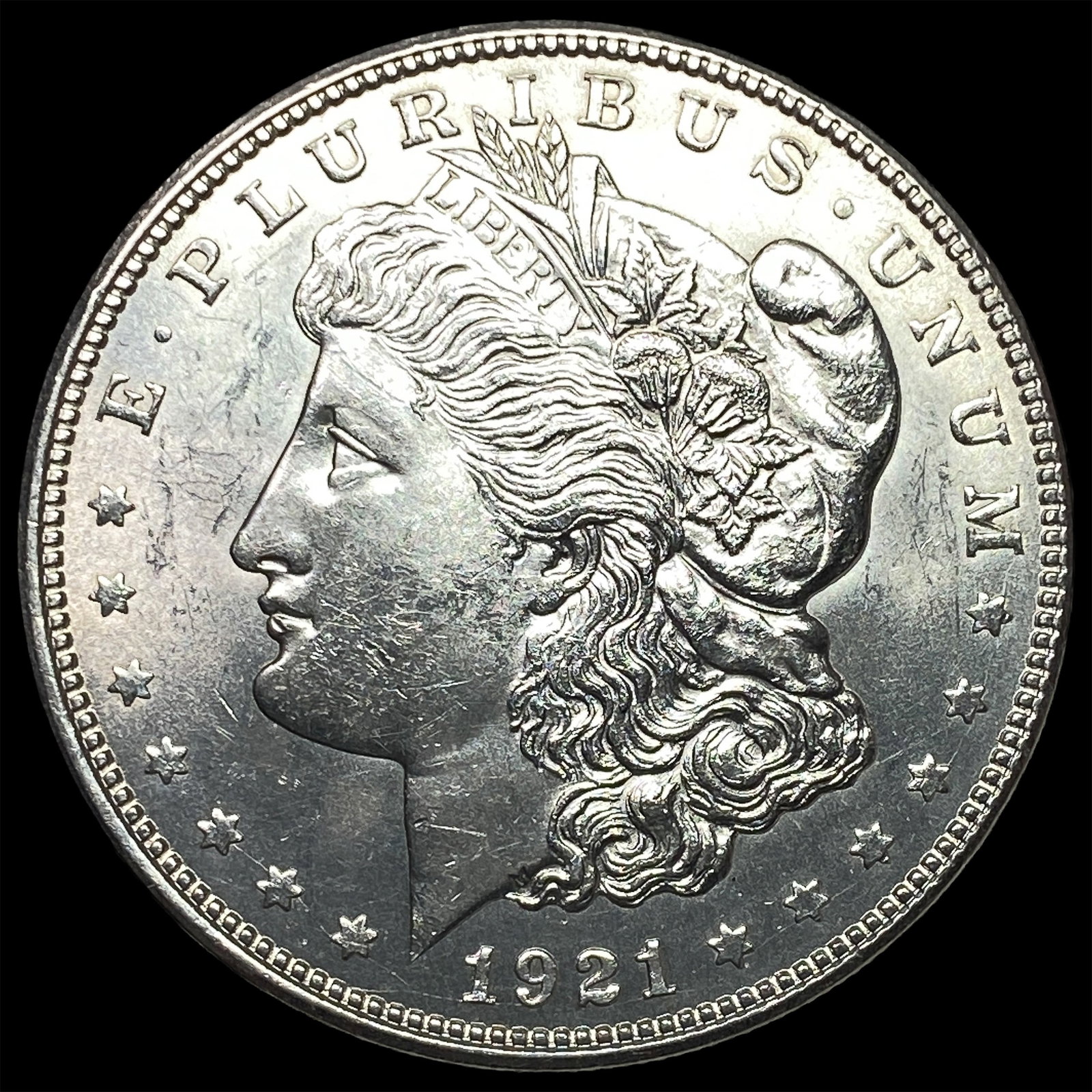 1921-D Silver Morgan Dollar GEM BU: 1921-D Silver Morgan Dollar GEM BU