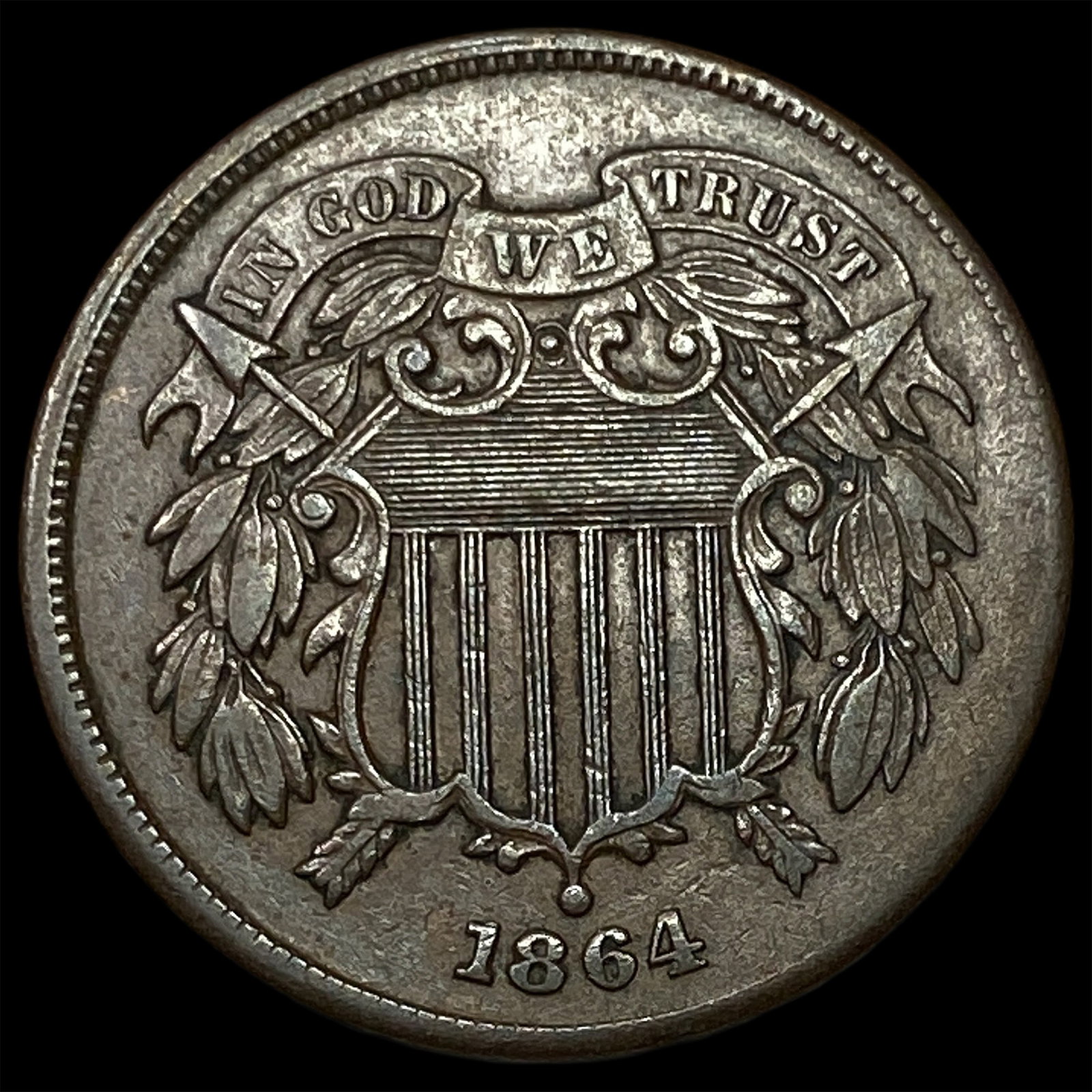 1864 Copper 2 Cents CLOSELY UNCIRCULATED (1 of 2)