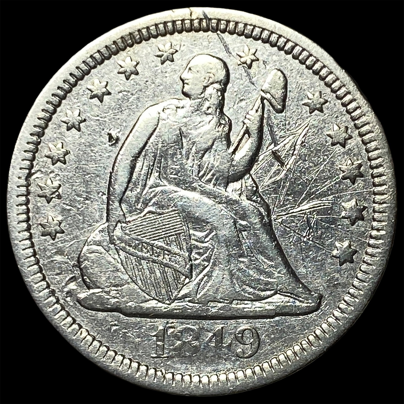 1849 Seated Liberty Quarter HIGH GRADE: 1849 Seated Liberty Quarter HIGH GRADE