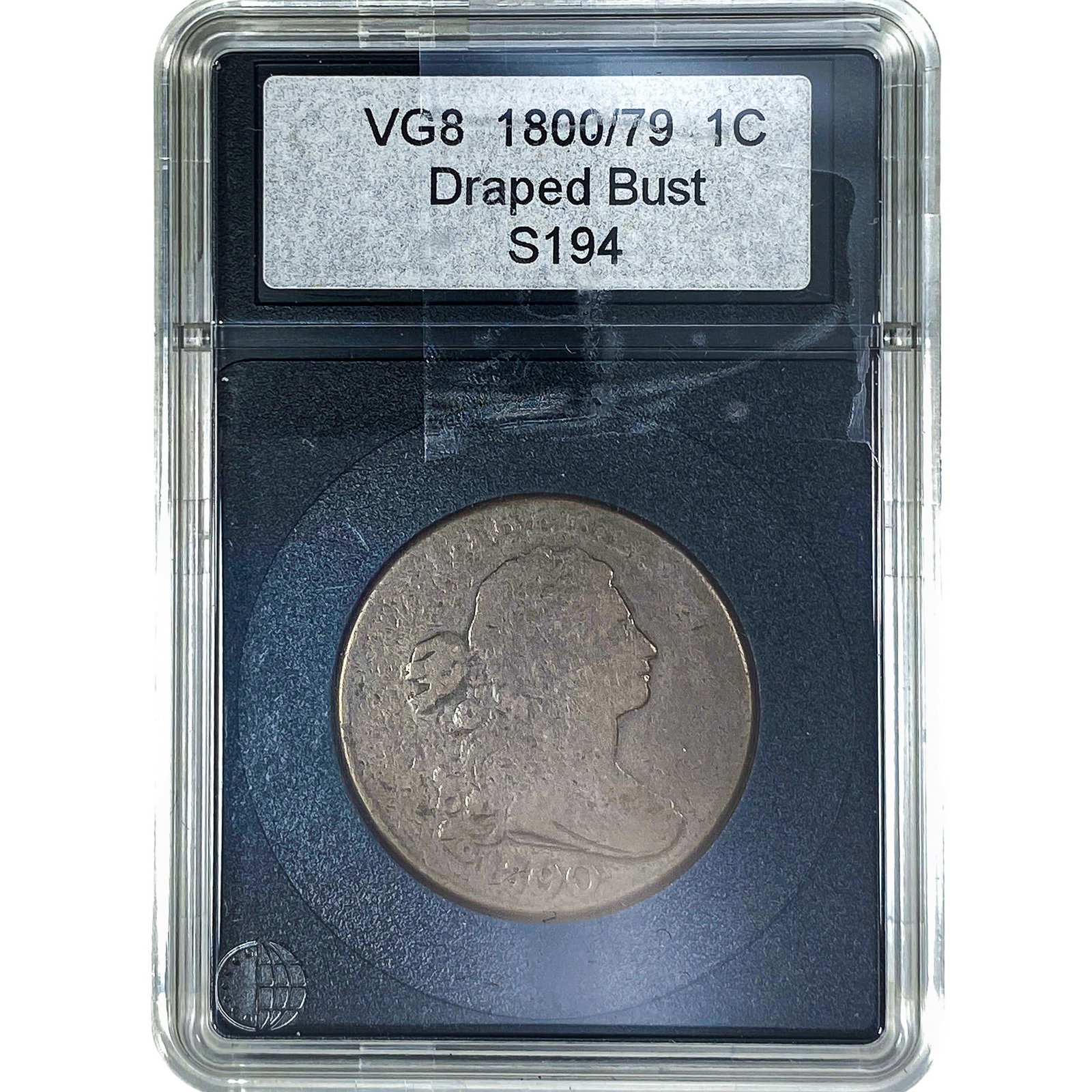 1800/79 Draped Bust Large Cent VG8: 1800/79 Draped Bust Large Cent VG8
