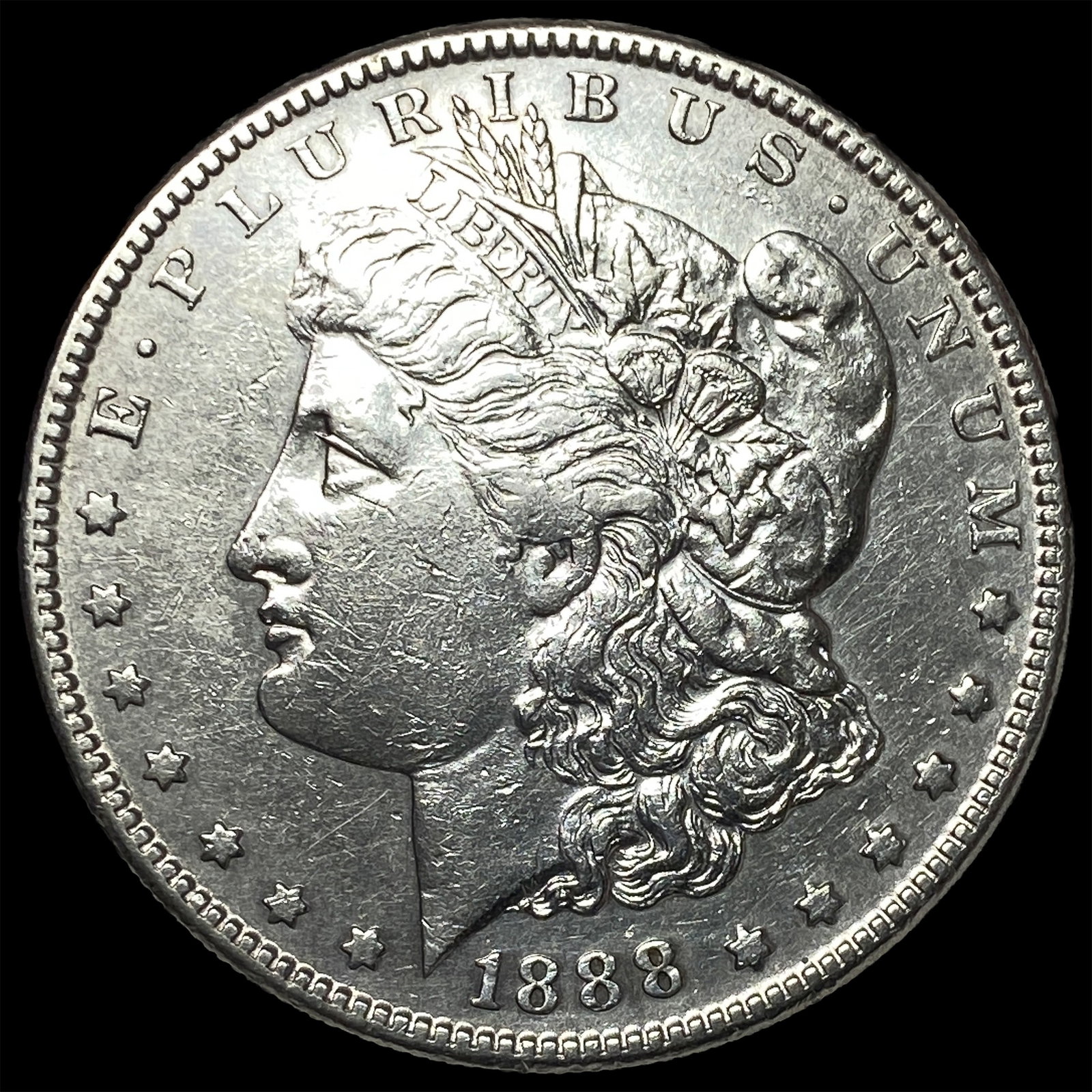 1888 Morgan Silver Dollar CHOICE AU: 1888 Morgan Silver Dollar CHOICE AU