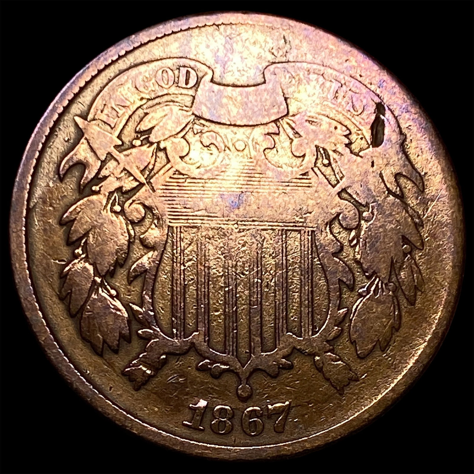 1867 Two-Cent Piece LIGHTLY CIRCULATED: 1867 Two-Cent Piece LIGHTLY CIRCULATED