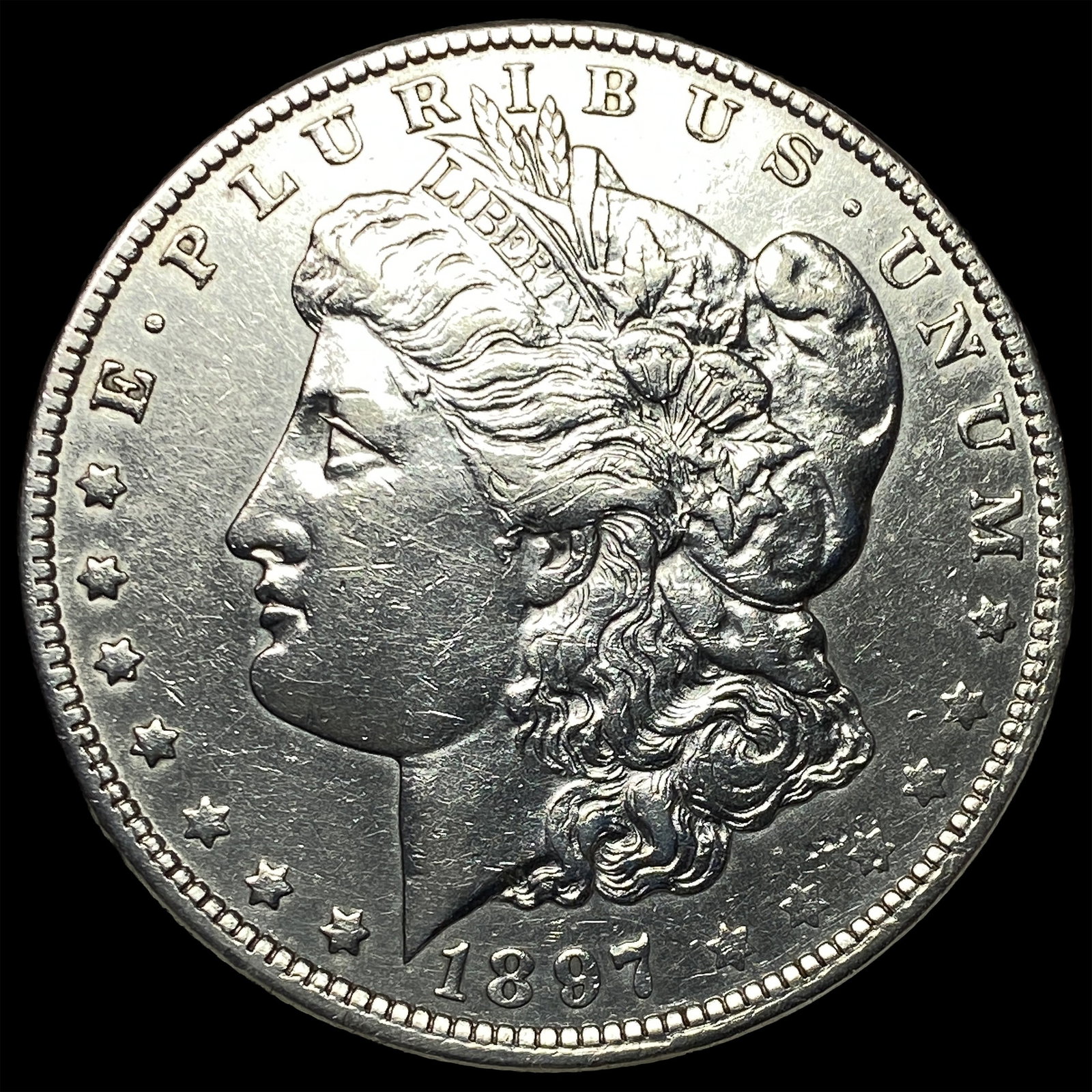 1897-O Silver Morgan Dollar NEARLY UNCIRCULATED: 1897-O Silver Morgan Dollar NEARLY UNCIRCULATED