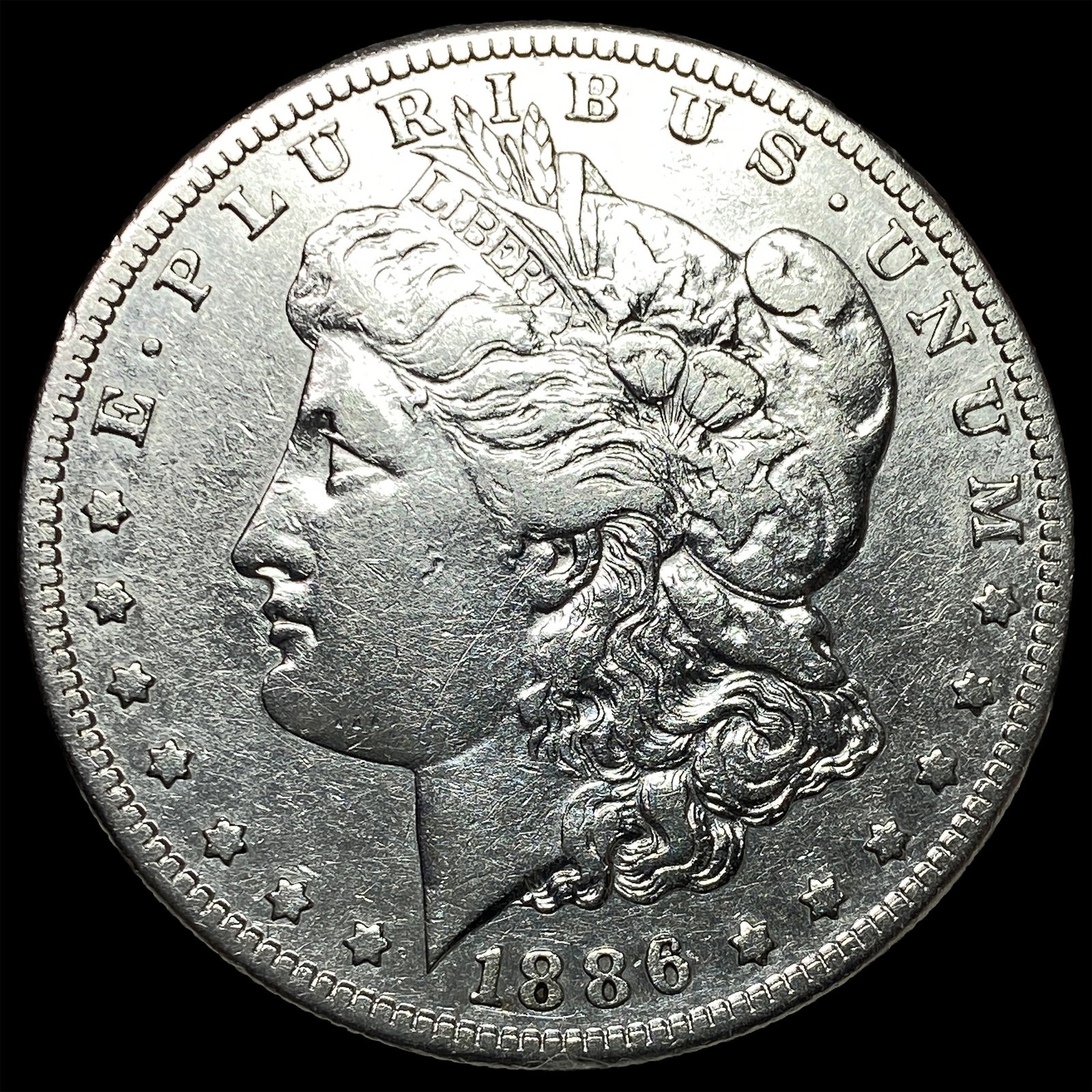 1886 Silver Morgan Dollar NEARLY UNCIRCULATED: 1886 Silver Morgan Dollar NEARLY UNCIRCULATED