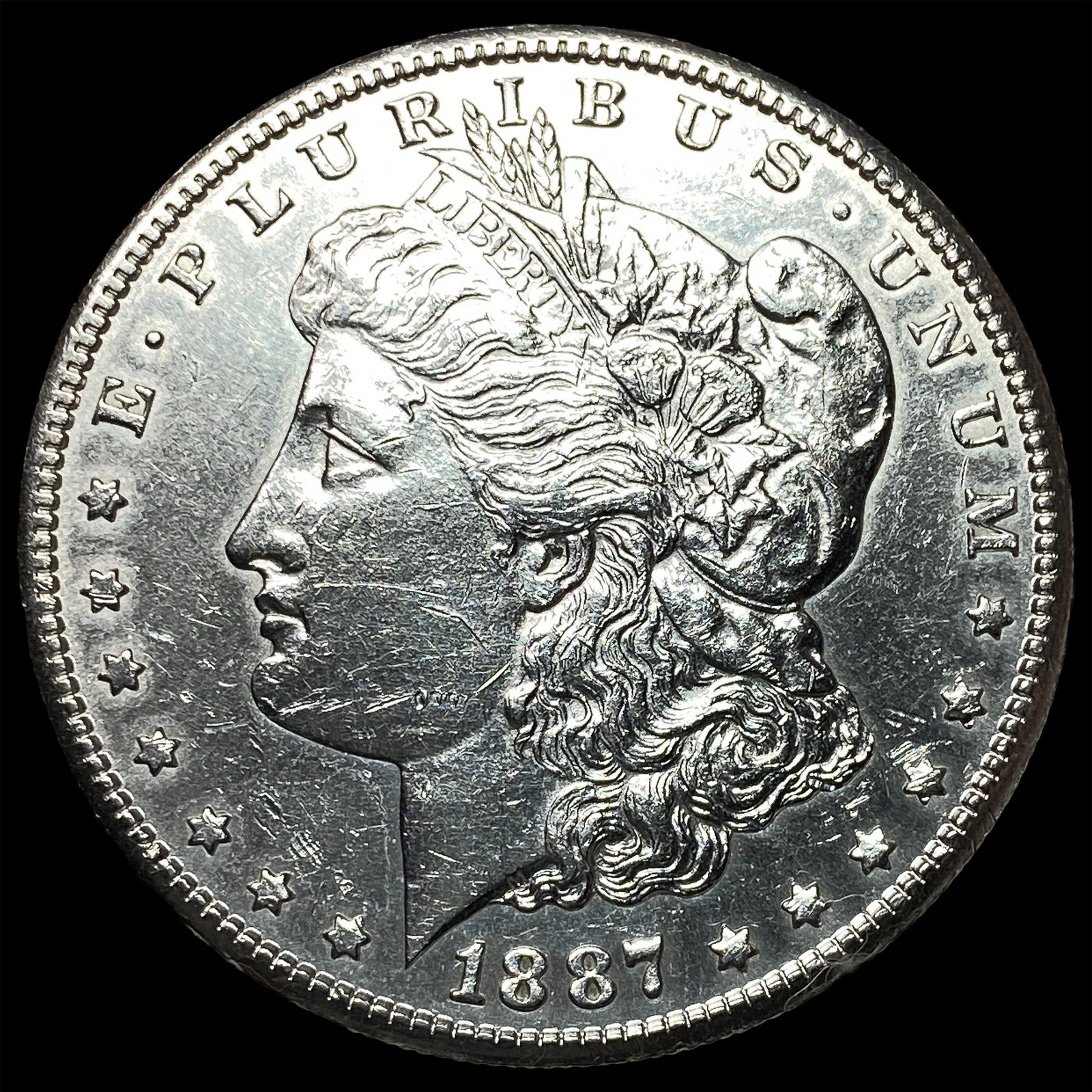 1887 Morgan Silver Dollar CLOSELY UNCIRCULATED: 1887 Morgan Silver Dollar CLOSELY UNCIRCULATED