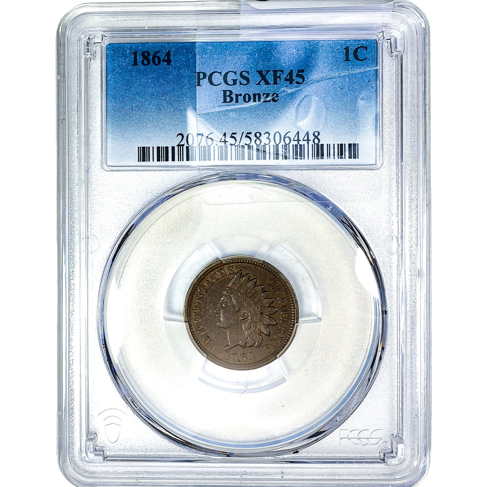 1864 Indian Head Cent PCGS XF45 Bronze (1 of 2)