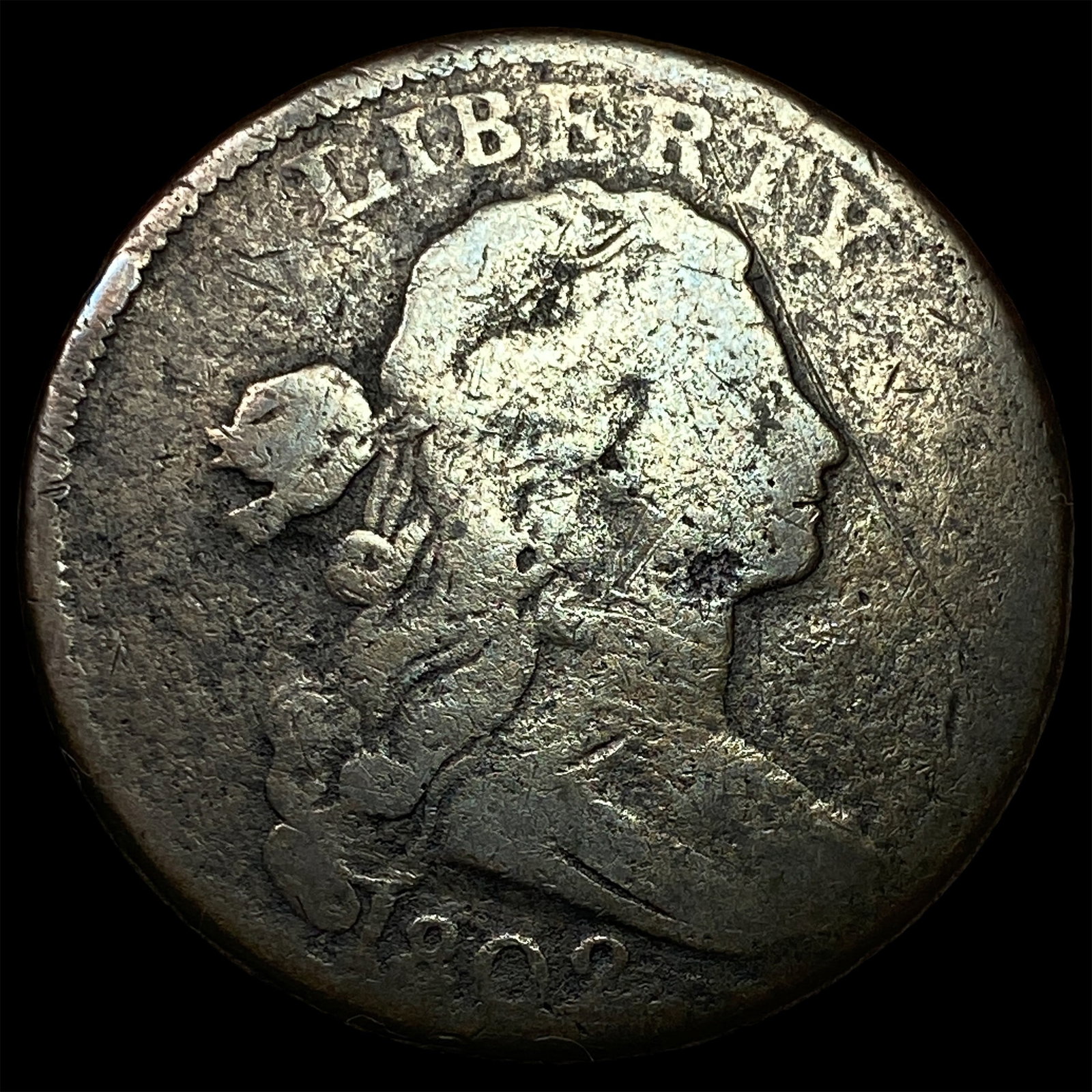 1802 Draped Bust Large Cent LIGHTLY CIRCULATED (1 of 2)