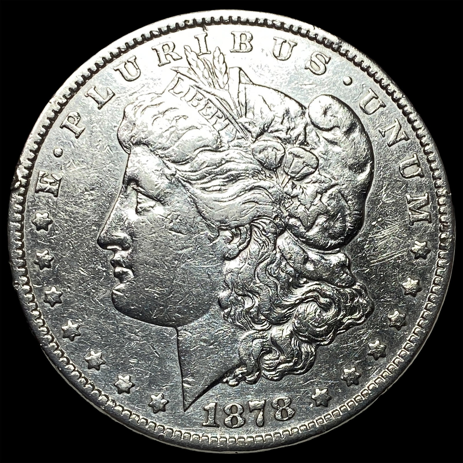 1878-CC Silver Morgan Dollar CHOICE AU: 1878-CC Silver Morgan Dollar CHOICE AU