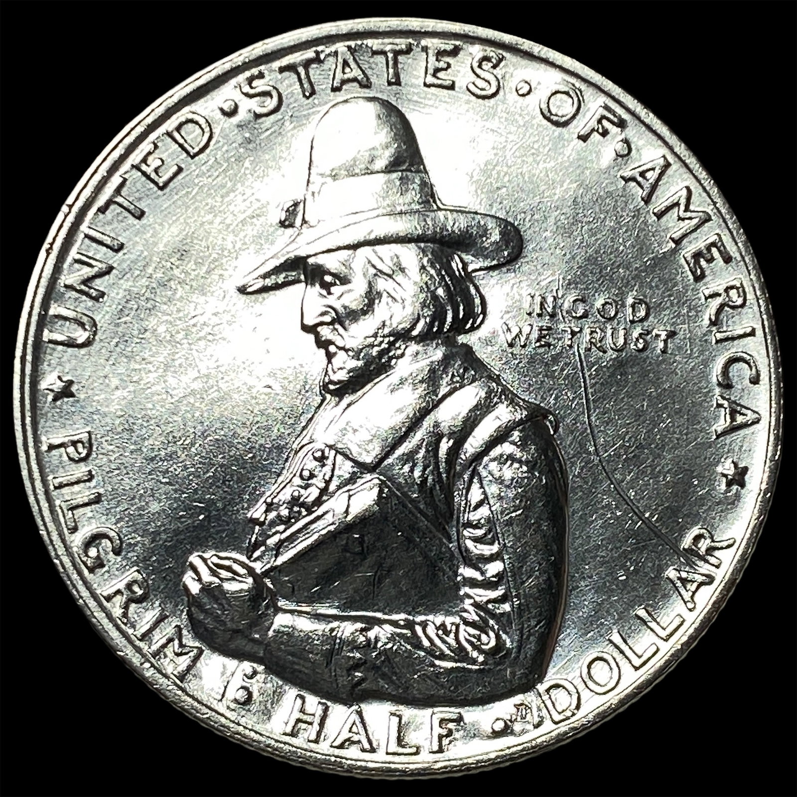 1920 Silver Pilgrim Tercentenary Half Dollar UNCIRCULATED (1 of 2)