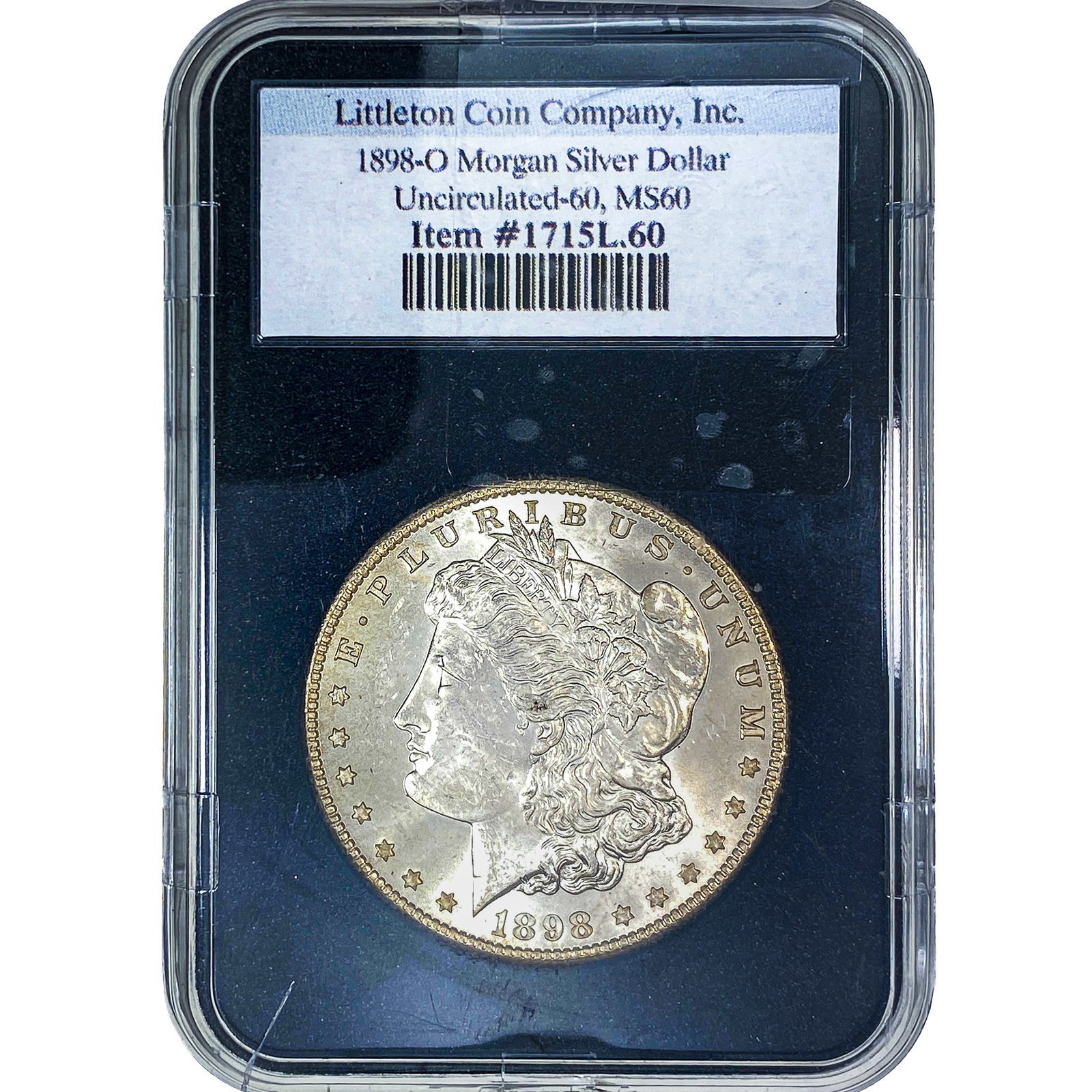 1898-O Morgan Silver Dollar MS60 (1 of 2)