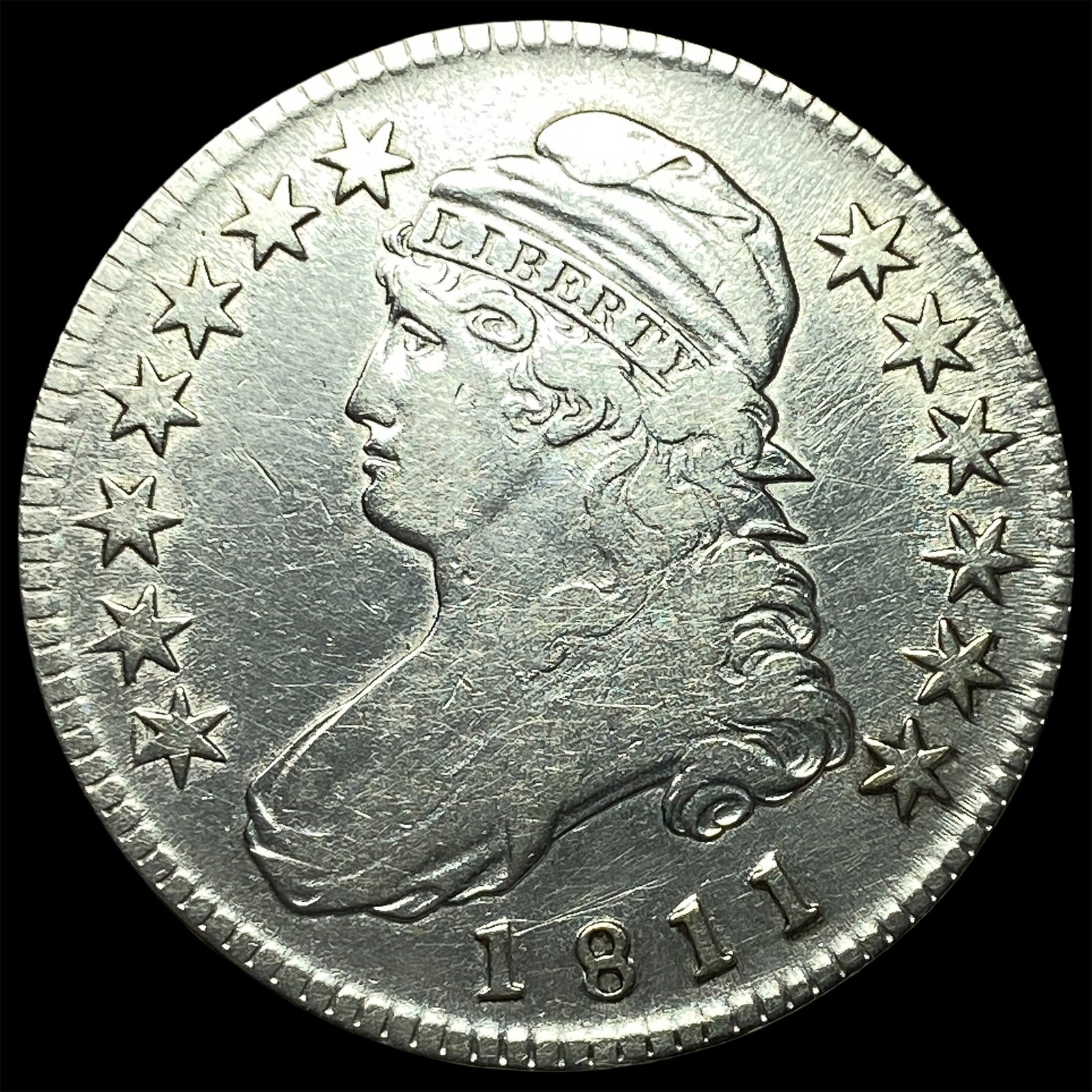 1811 Capped Bust Half Dollar LIGHTLY CIRCULATED (1 of 2)
