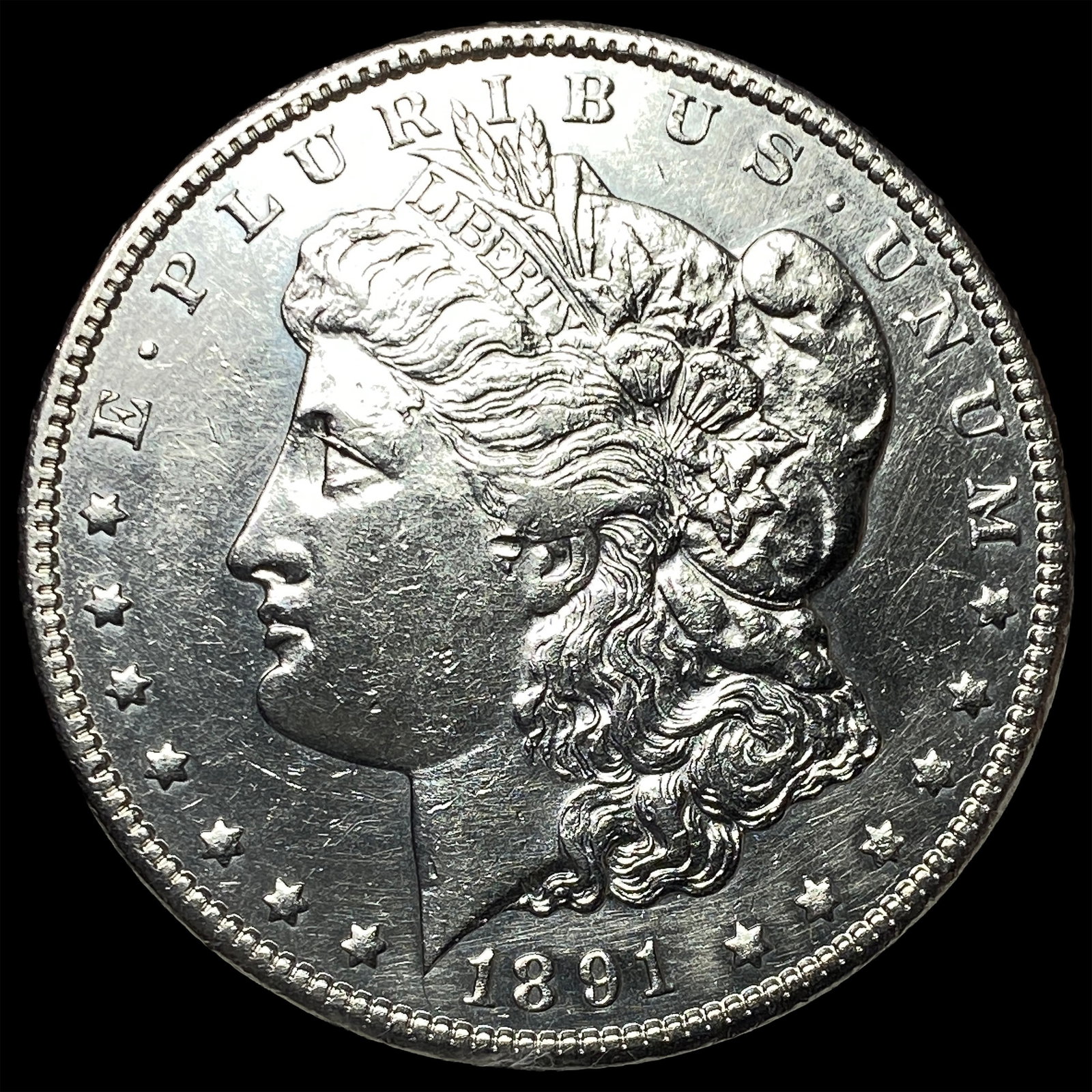 1891-CC Silver Morgan Dollar CHOICE AU (1 of 2)